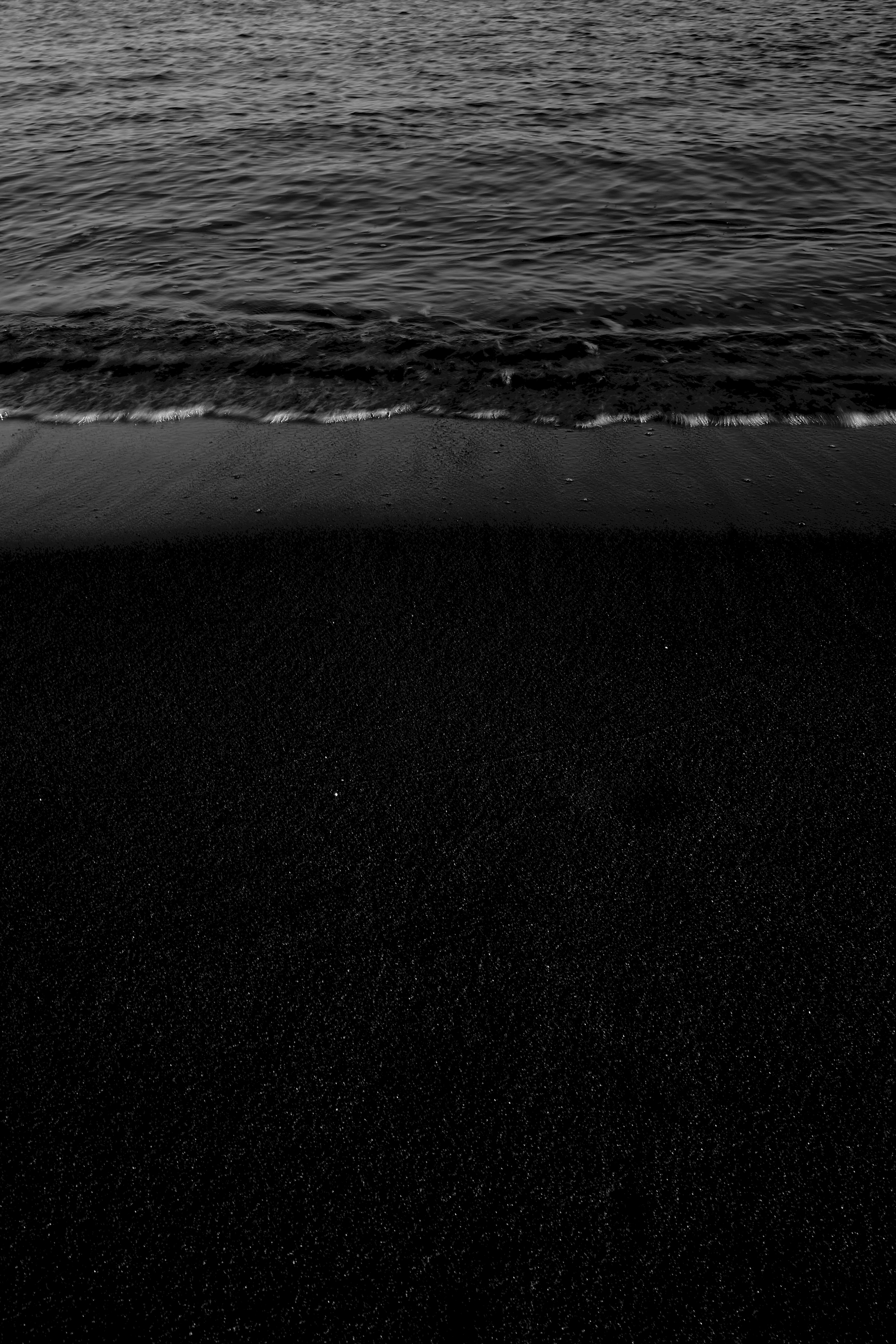 nature, shore, bank, ocean, bw, chb, surf, wave 4K for PC
