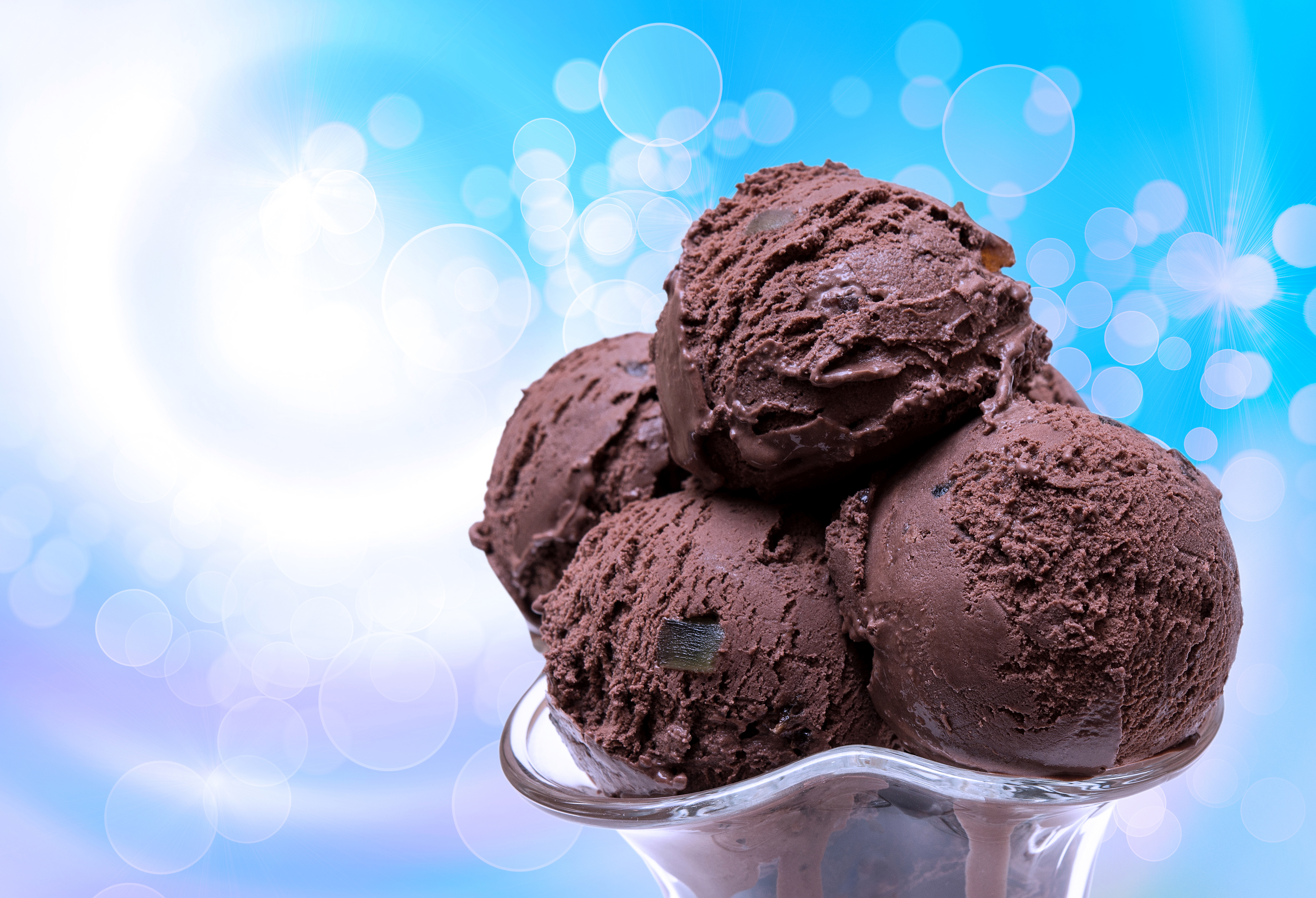 Free download wallpaper Food, Summer, Ice Cream, Bokeh on your PC desktop