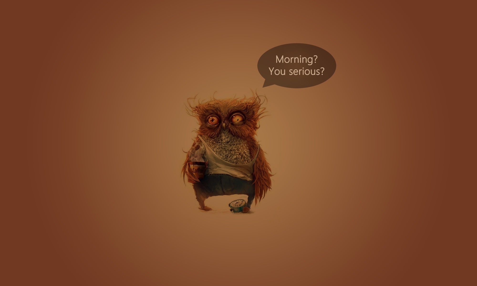 Download mobile wallpaper Owl, Humor, Animal for free.