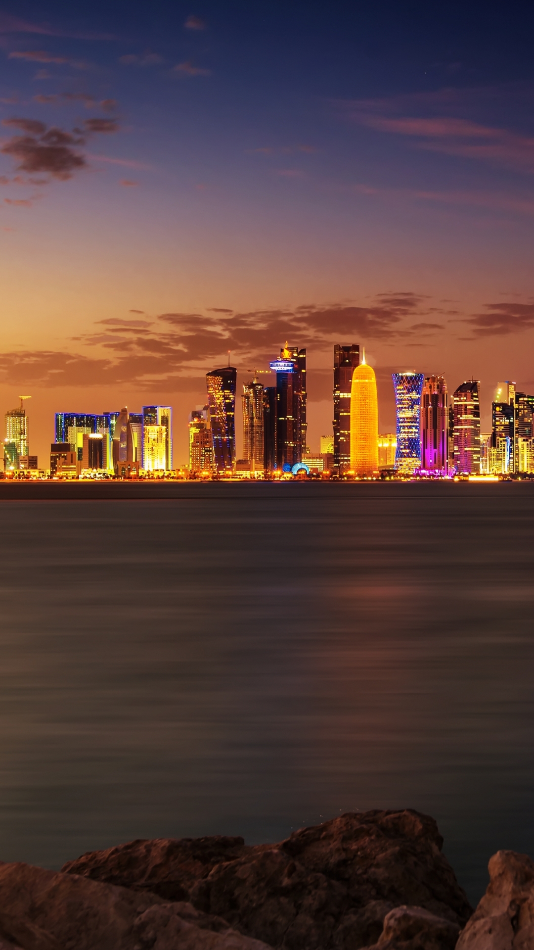Скачать картинку Города, Доха, Сделано Человеком в телефон бесплатно.