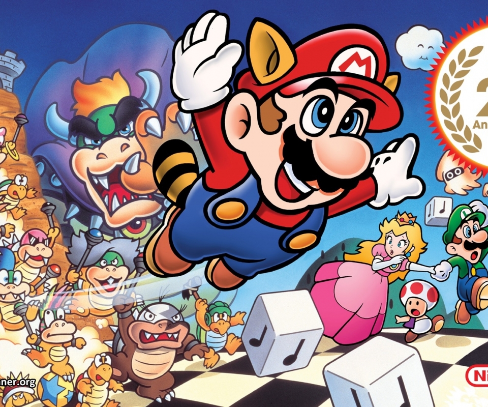 Скачати мобільні шпалери Маріо, Відеогра, Super Mario Bros 3 безкоштовно.
