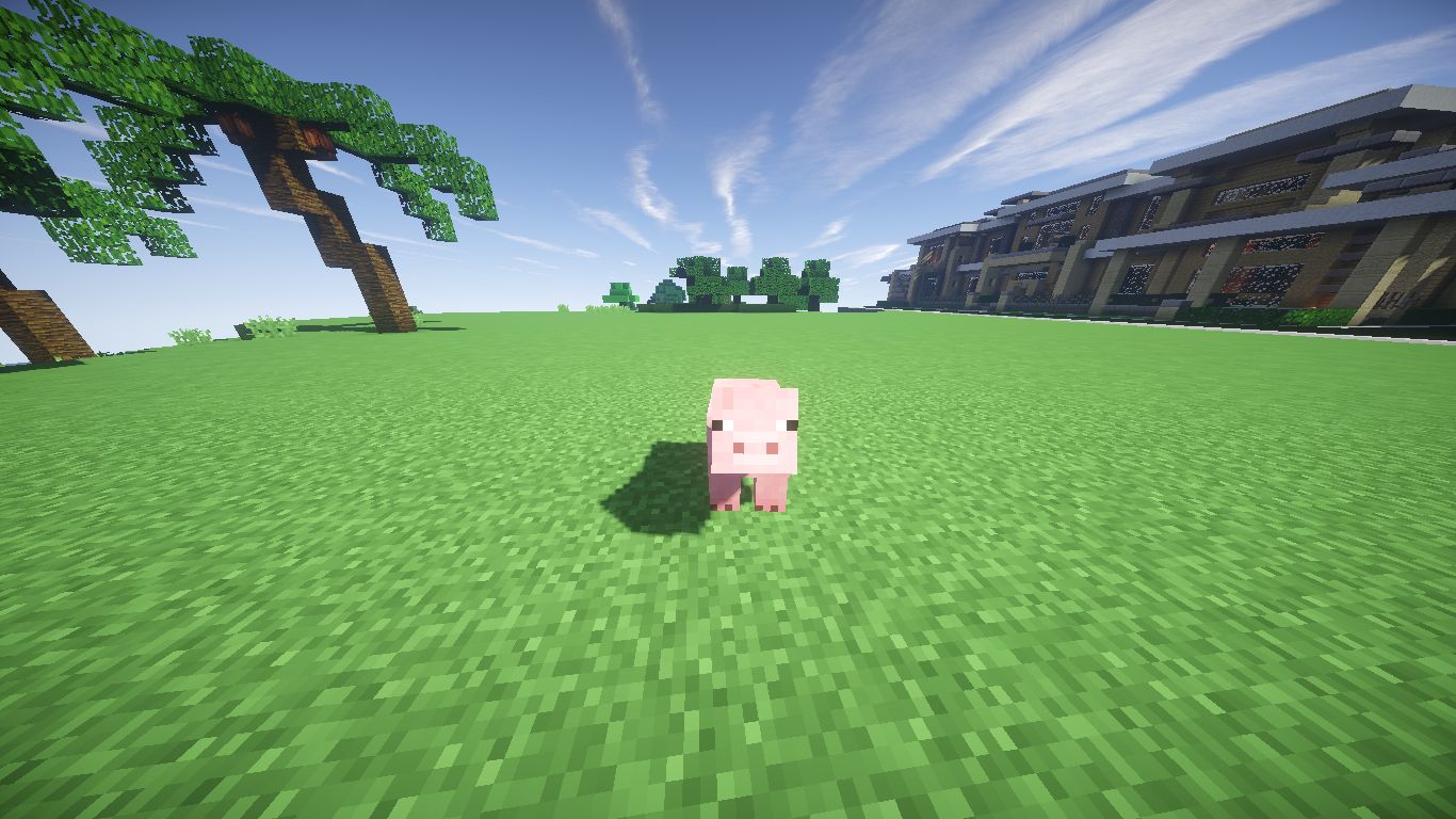 Free download wallpaper Minecraft, Pig, Video Game on your PC desktop