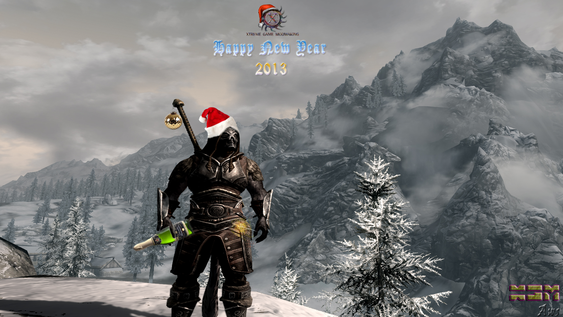 Free download wallpaper Holidays, New Year, Games, Funny on your PC desktop