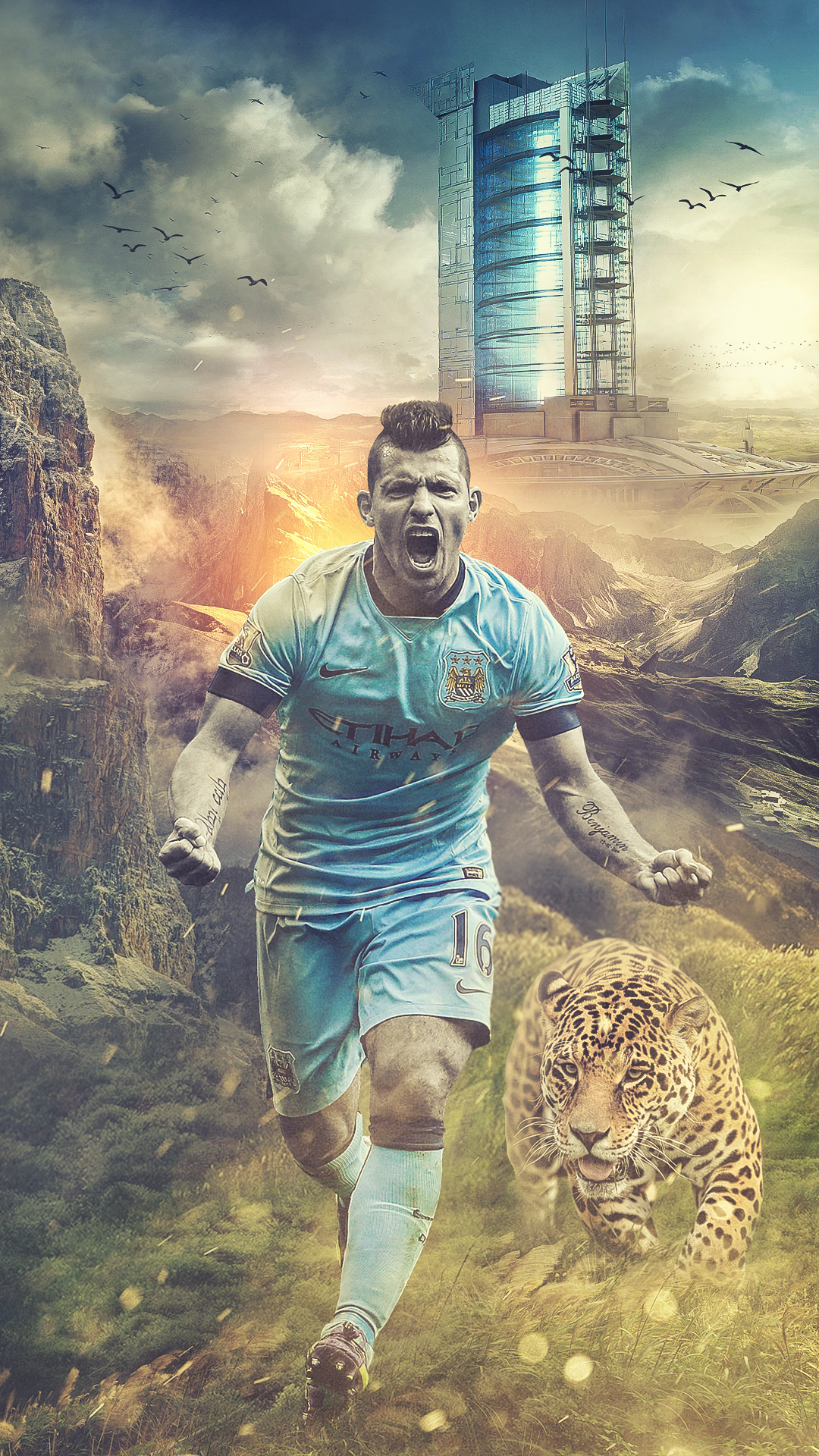 Handy-Wallpaper Sport, Fußball, Manchester City, Sergio Agüero, Argentinisch, Manchester City Fc kostenlos herunterladen.