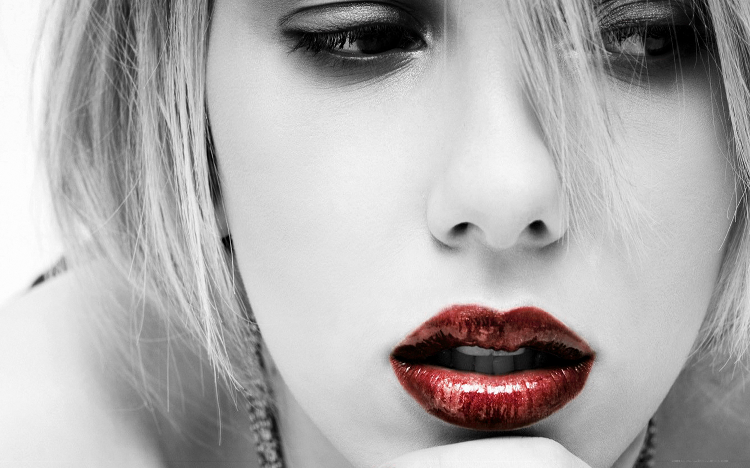 Download mobile wallpaper Lipstick, Celebrity, Scarlett Johansson for free.