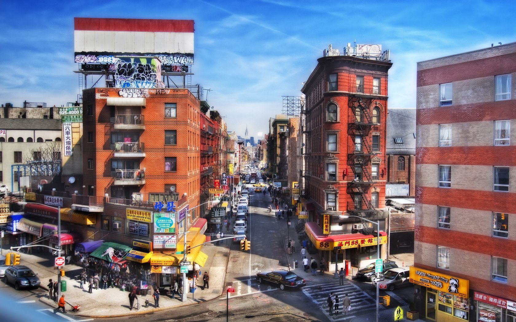 cities, people, usa, cars, building, traffic, movement, united states, hdr, new york, vanity