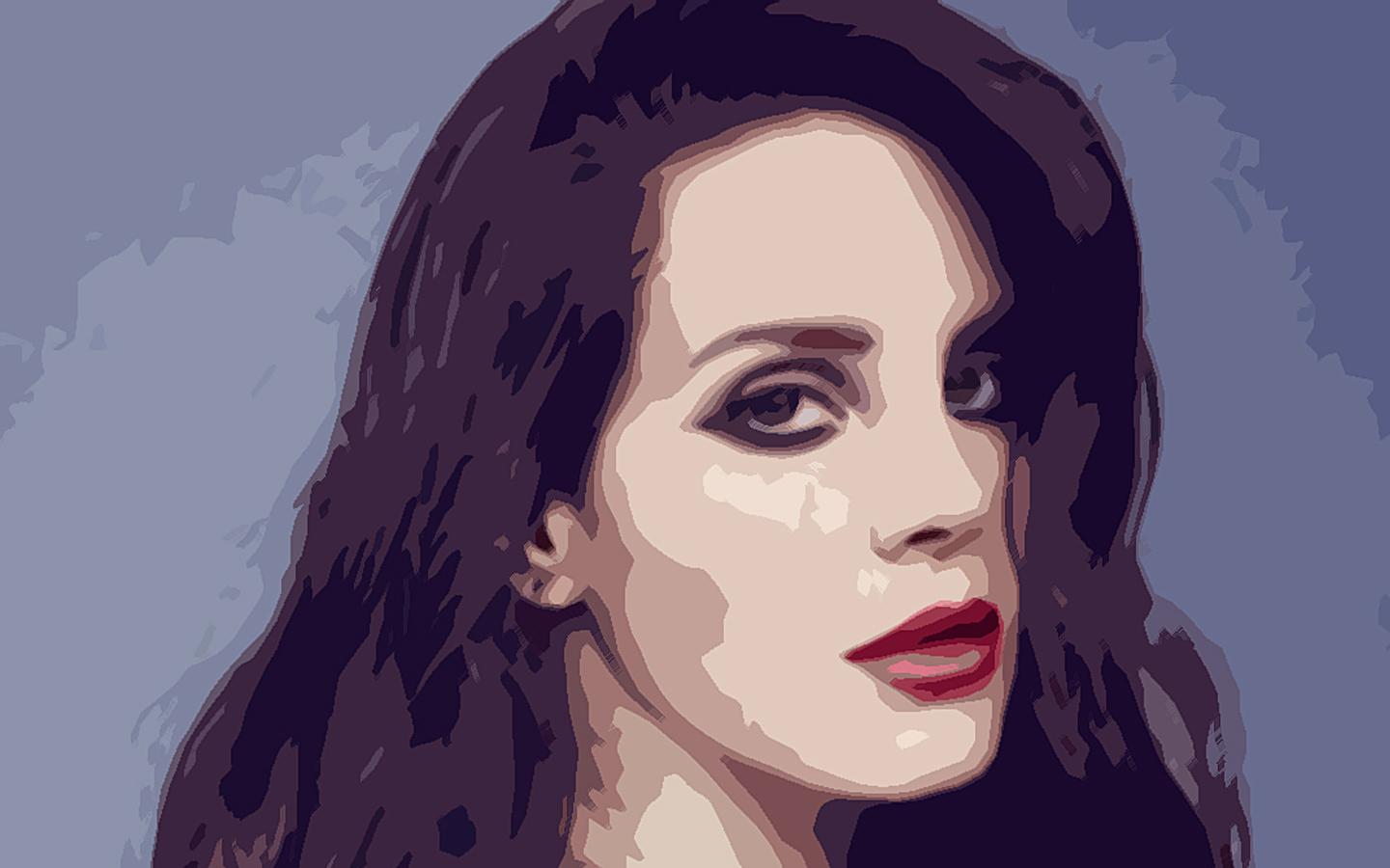 Download mobile wallpaper Music, Photoshop, Singer, Face, American, Lipstick, Lana Del Rey for free.