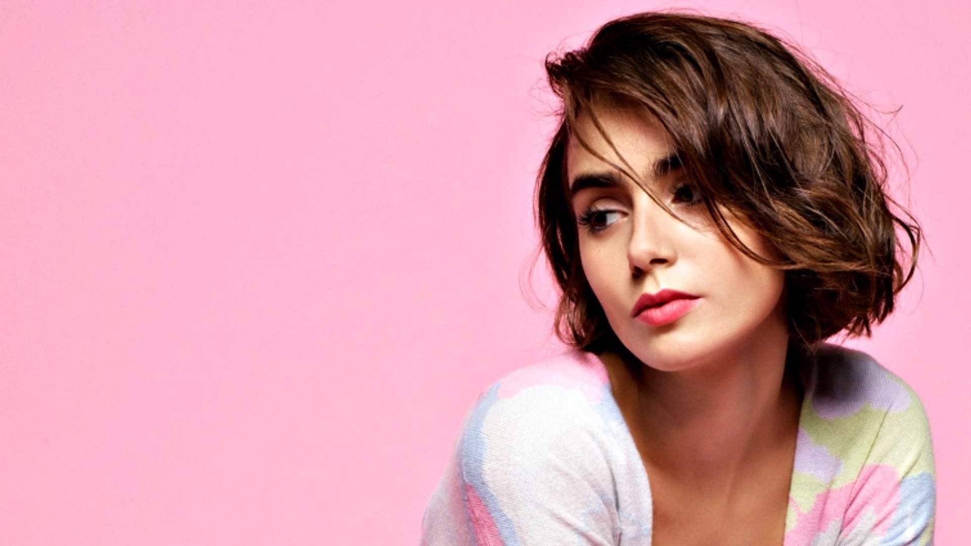 Free download wallpaper Celebrity, Lily Collins on your PC desktop