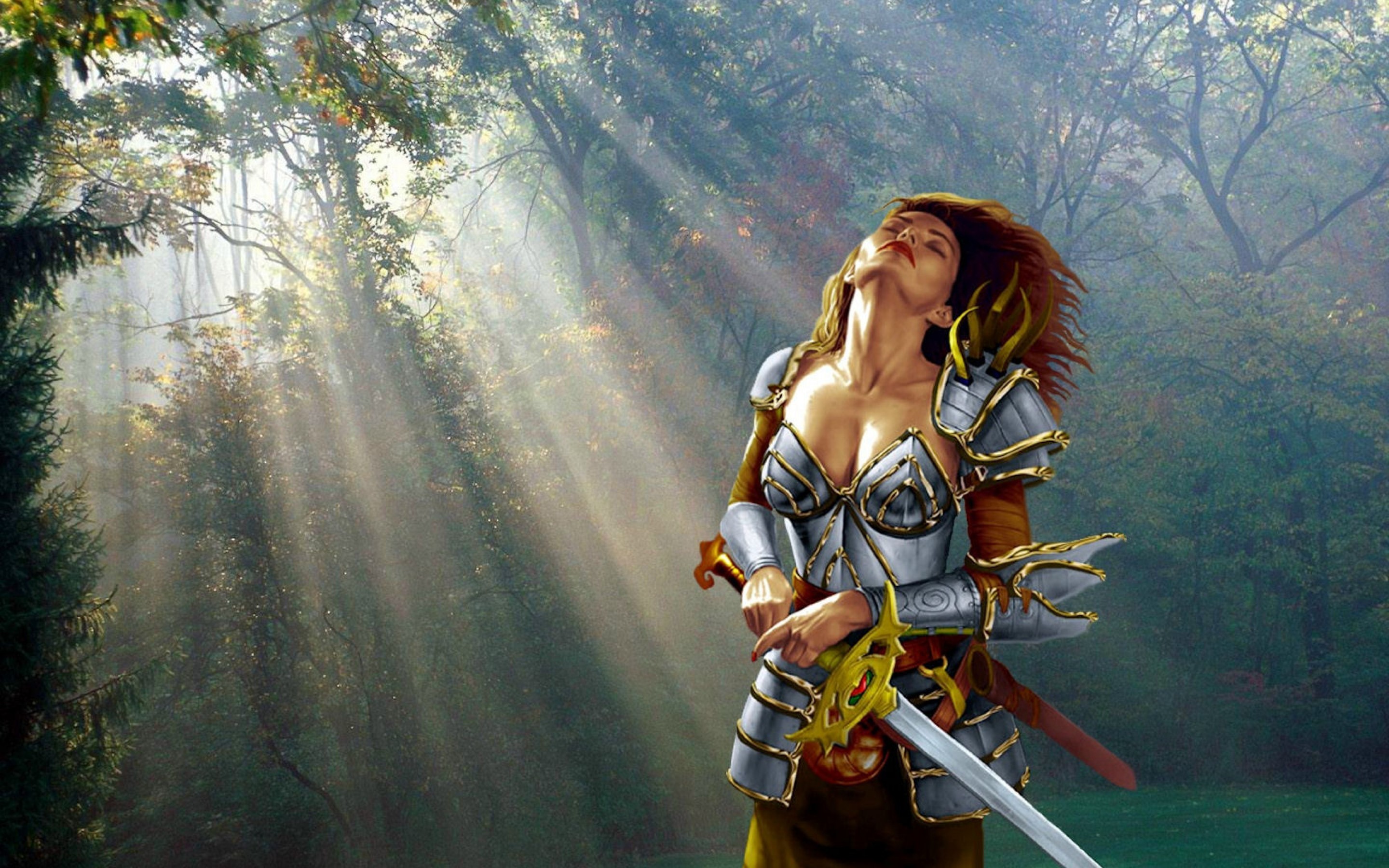 Download mobile wallpaper Fantasy, Armor, Women Warrior, Woman Warrior for free.