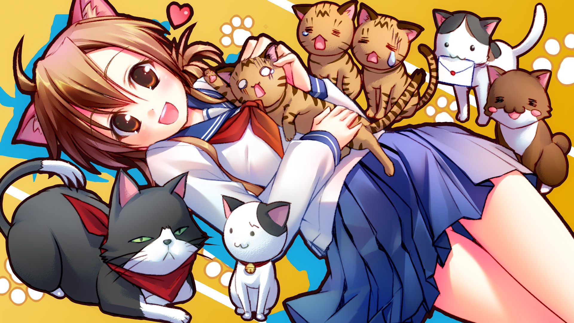240936 Hintergrundbild herunterladen animes, nyan koi! - Bildschirmschoner und Bilder kostenlos