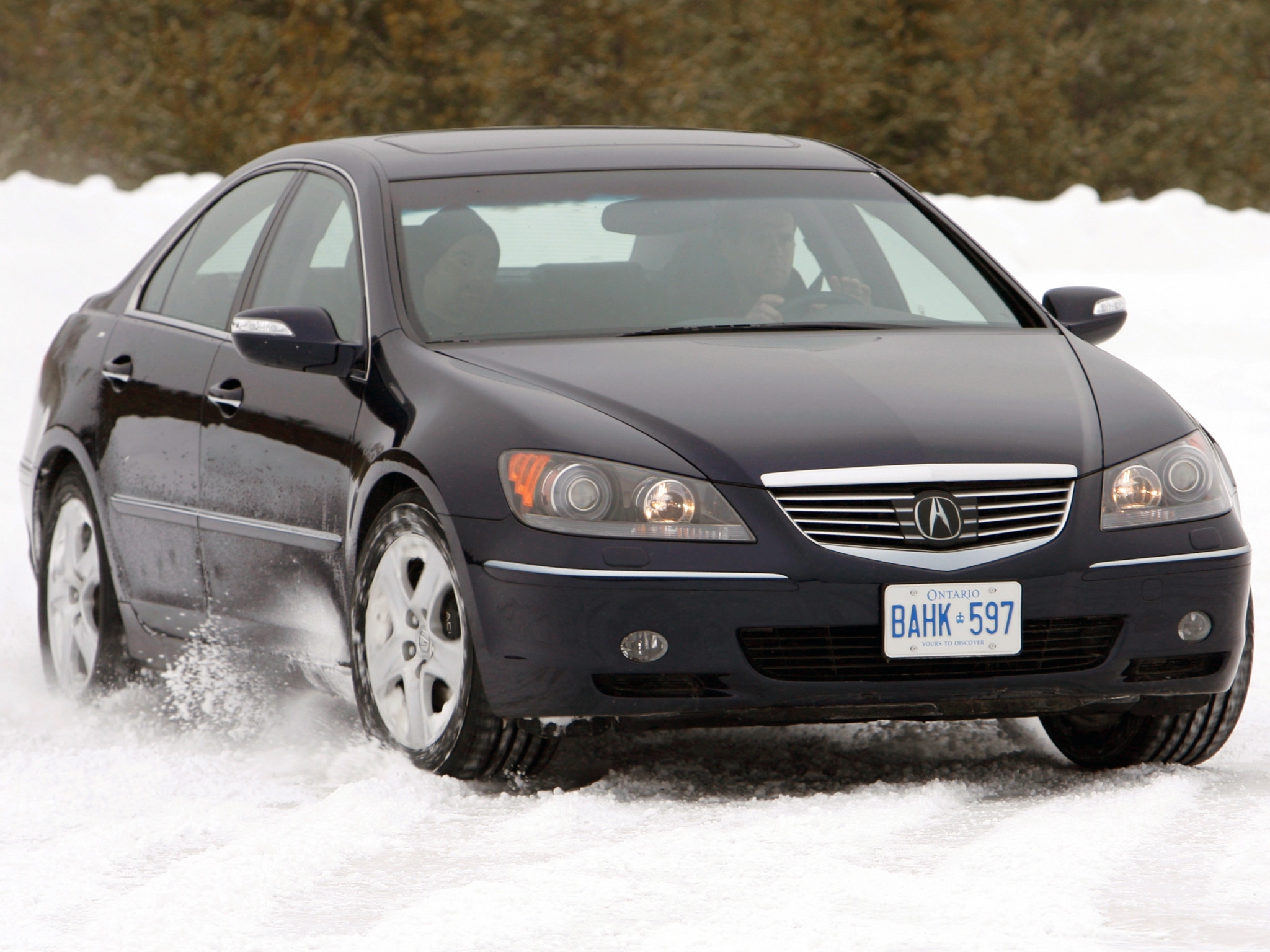 Free download wallpaper Auto, Acura, Snow, Front View, Style, Akura, Rl, Cars on your PC desktop