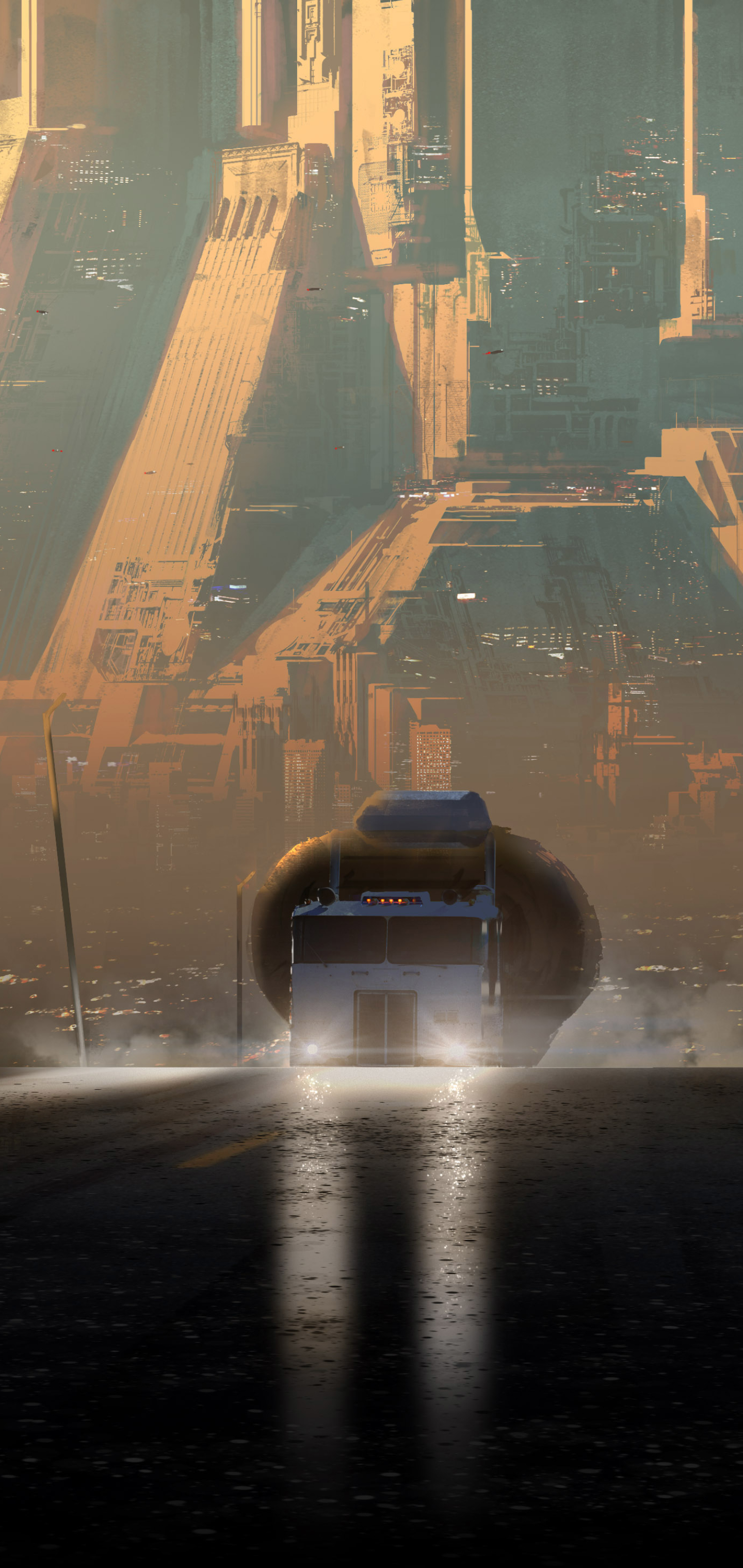 Descarga gratuita de fondo de pantalla para móvil de Ciudad, Futurista, Películas, Blade Runner 2049.