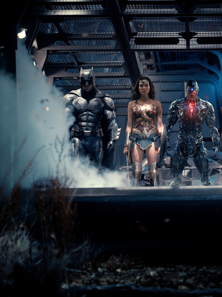 Download mobile wallpaper Batman, Flash, Movie, Aquaman, Wonder Woman, Cyborg (Dc Comics), Justice League for free.