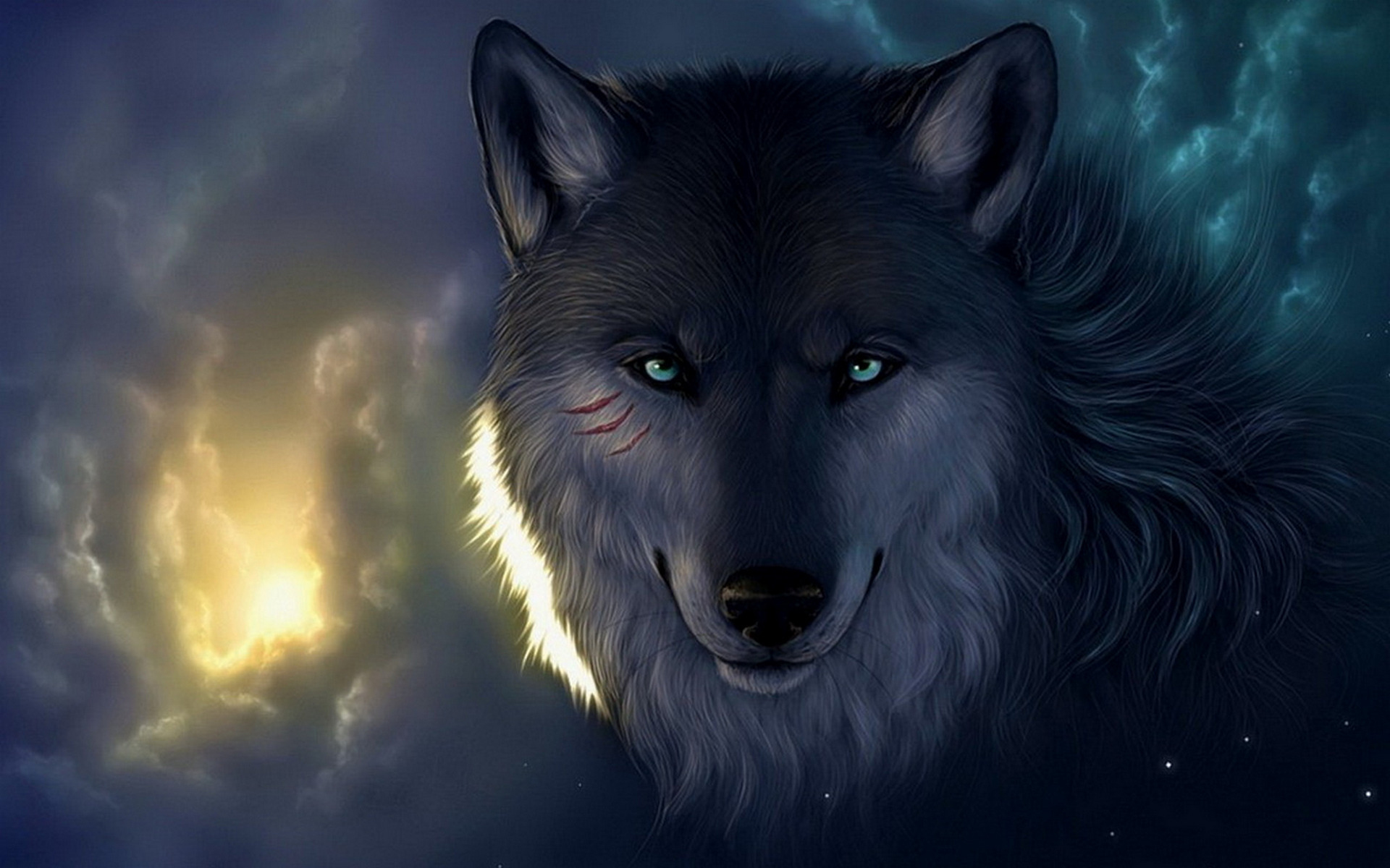 Handy-Wallpaper Hellishwolf, Wolves, Wolf, Tiere kostenlos herunterladen.