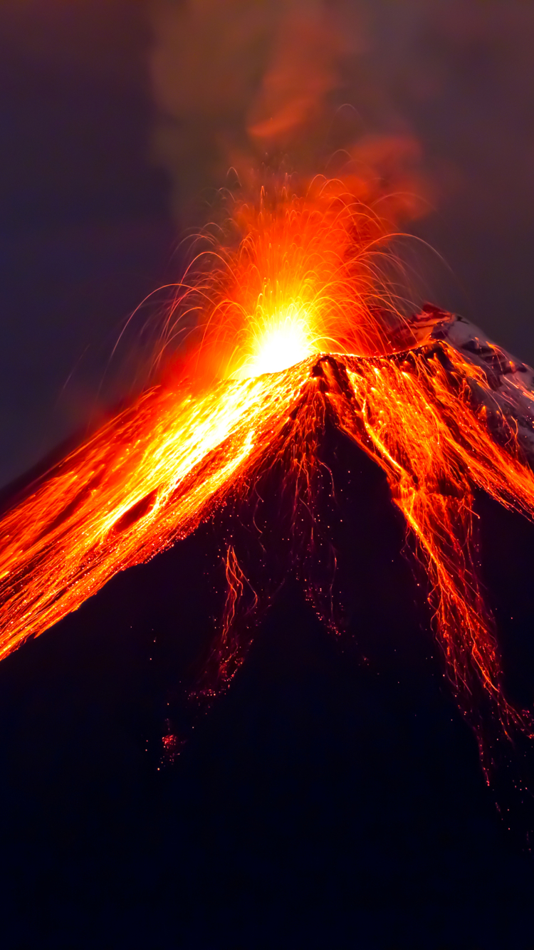 Download mobile wallpaper Nature, Earth, Volcano, Lava, Volcanoes for free.