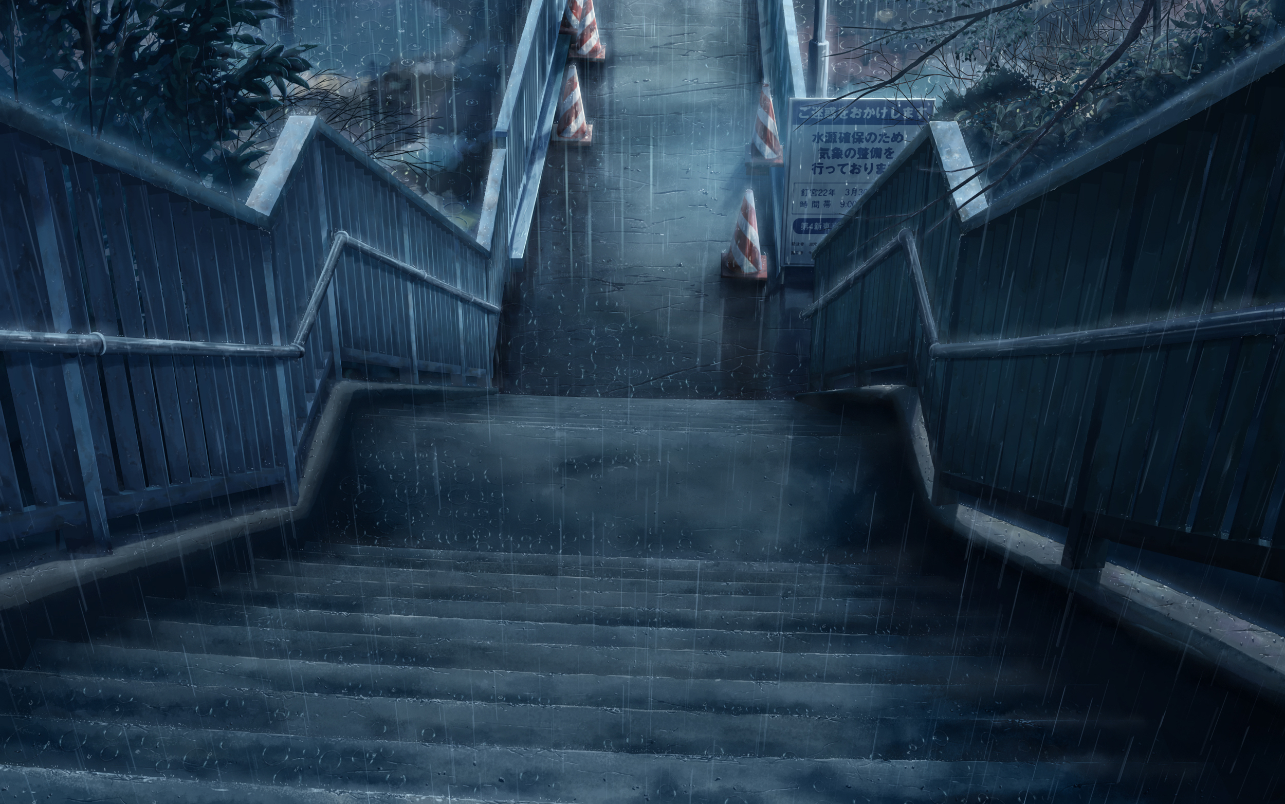 169317 скачать картинку сделано человеком, лестница, дождь - обои и заставки бесплатно