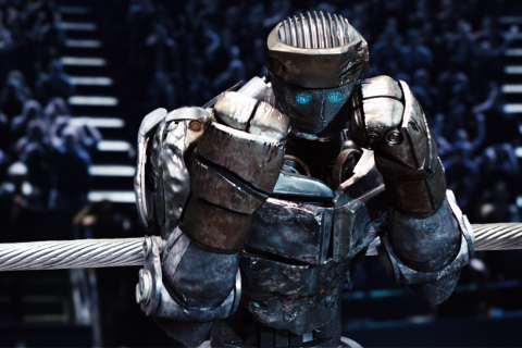 Handy-Wallpaper Filme, Real Steel Stahlharte Gegner kostenlos herunterladen.