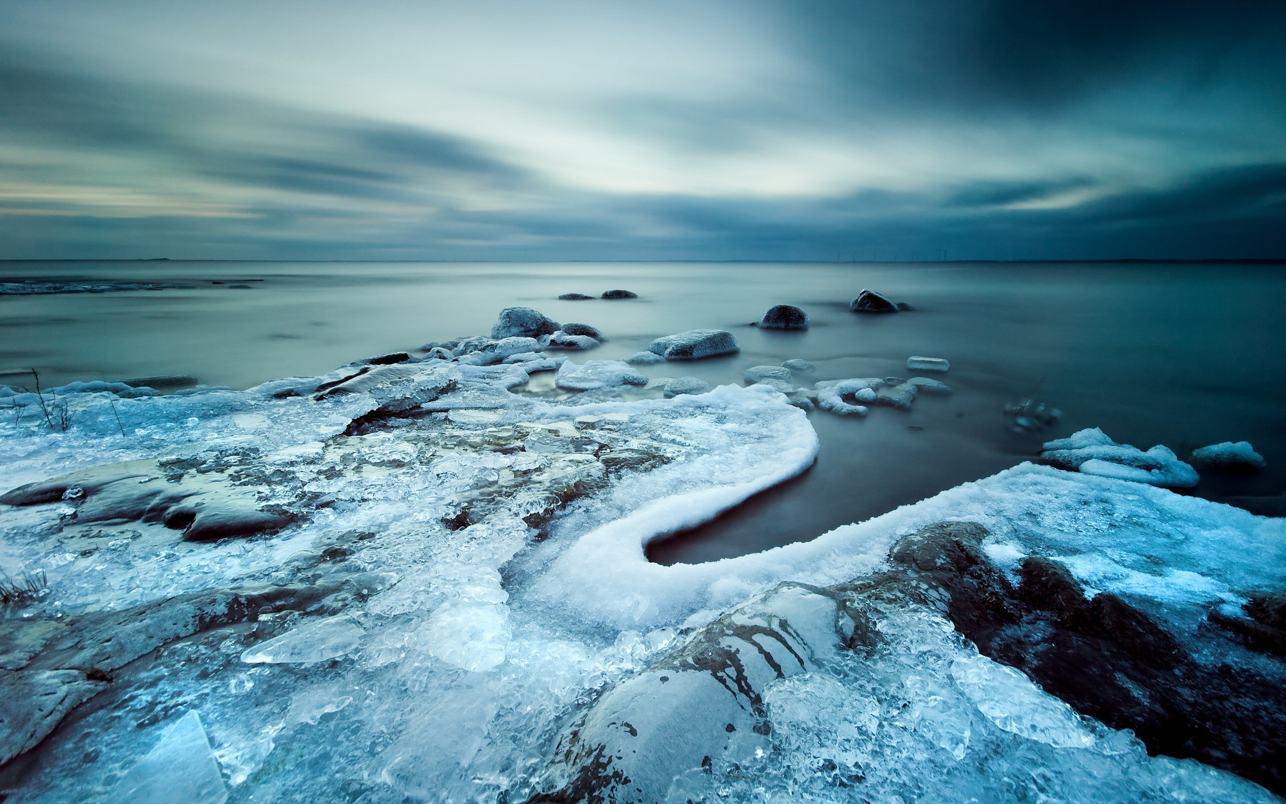 Download mobile wallpaper Ice, Snow, Winter, Ocean, Earth for free.