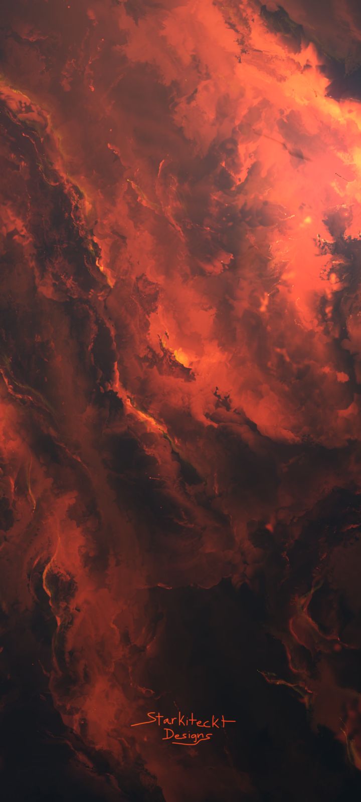 Download mobile wallpaper Nebula, Space, Sci Fi, Orange (Color) for free.