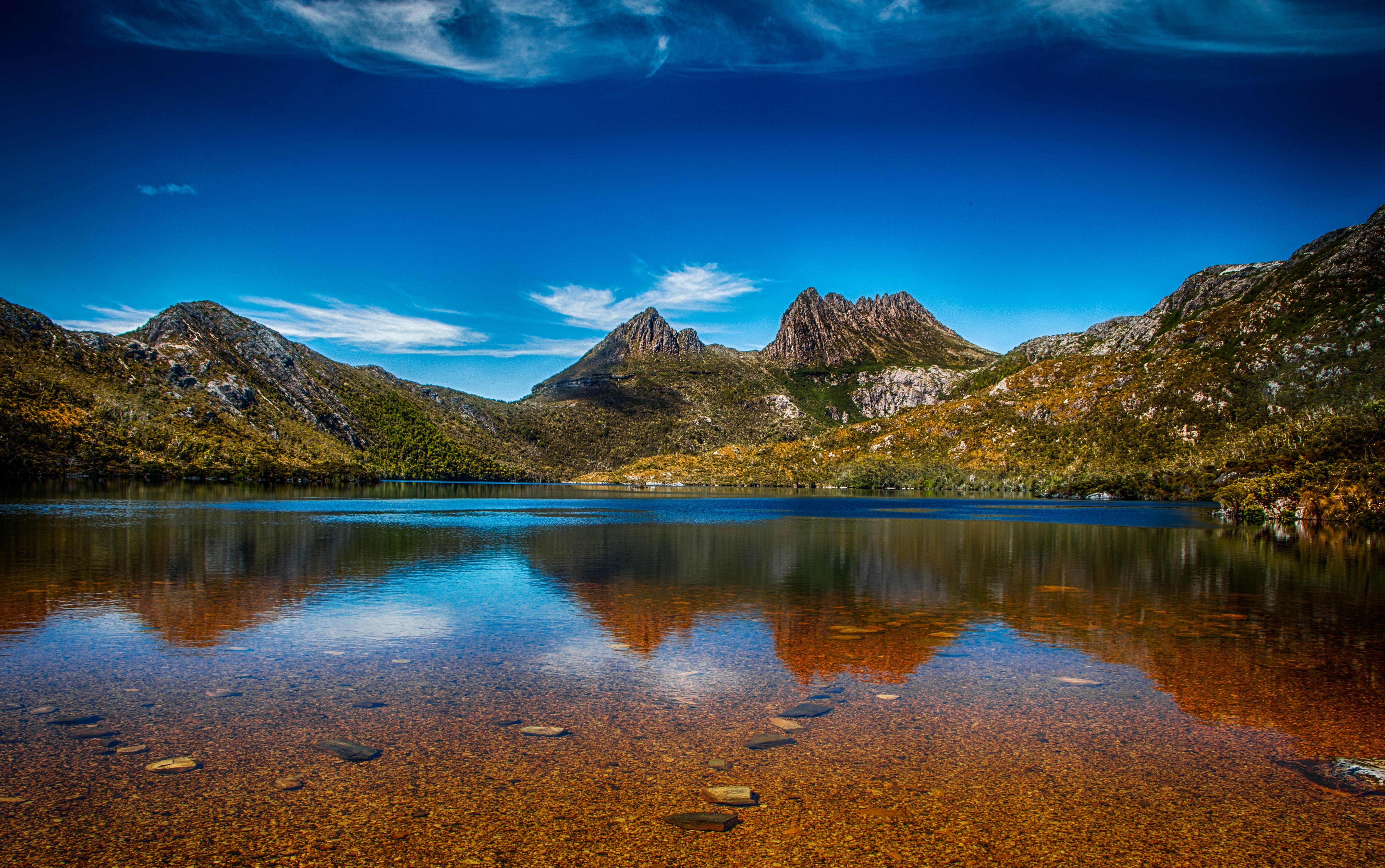 HD wallpaper lake, nature, water, sky, mountains