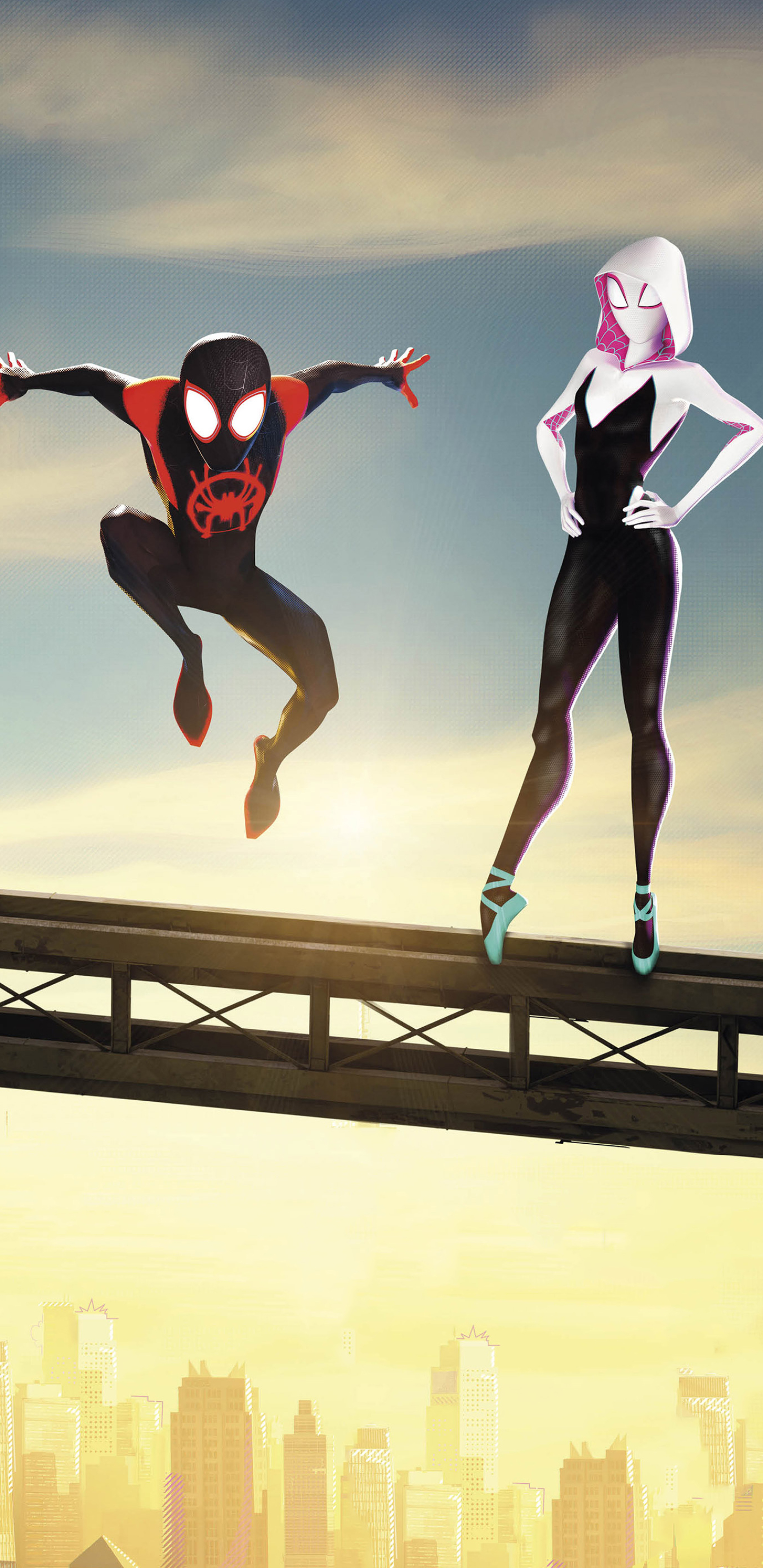 Descarga gratuita de fondo de pantalla para móvil de Películas, Hombre Araña, Spider Man, Millas Morales, Araña Gwen, Spider Man: Un Nuevo Universo.
