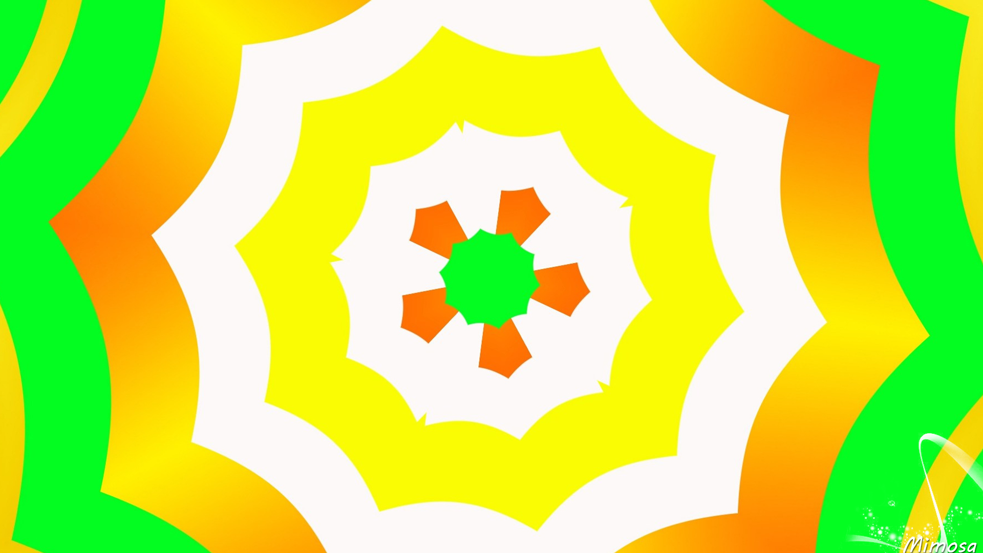 無料モバイル壁紙パターン, 形, 色, 概要, 黄色, 万華鏡, ジオメトリ, オレンジ色）をダウンロードします。