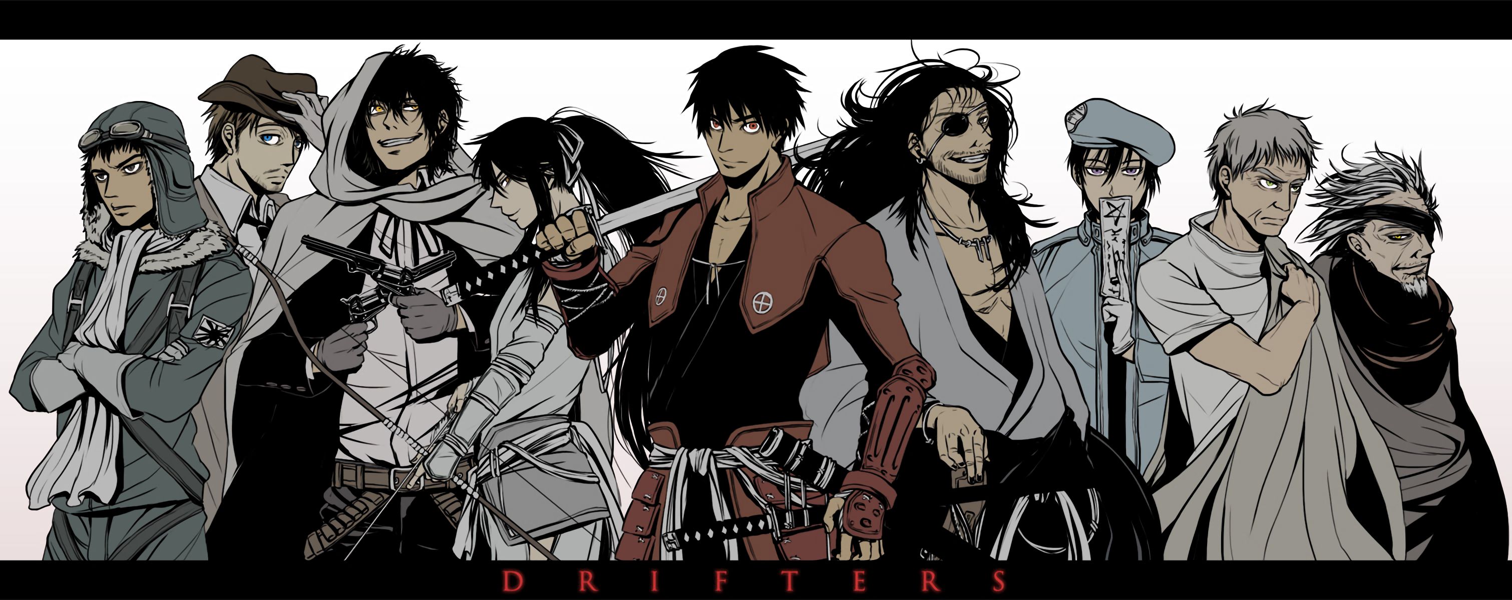 Free download wallpaper Anime, Drifters on your PC desktop