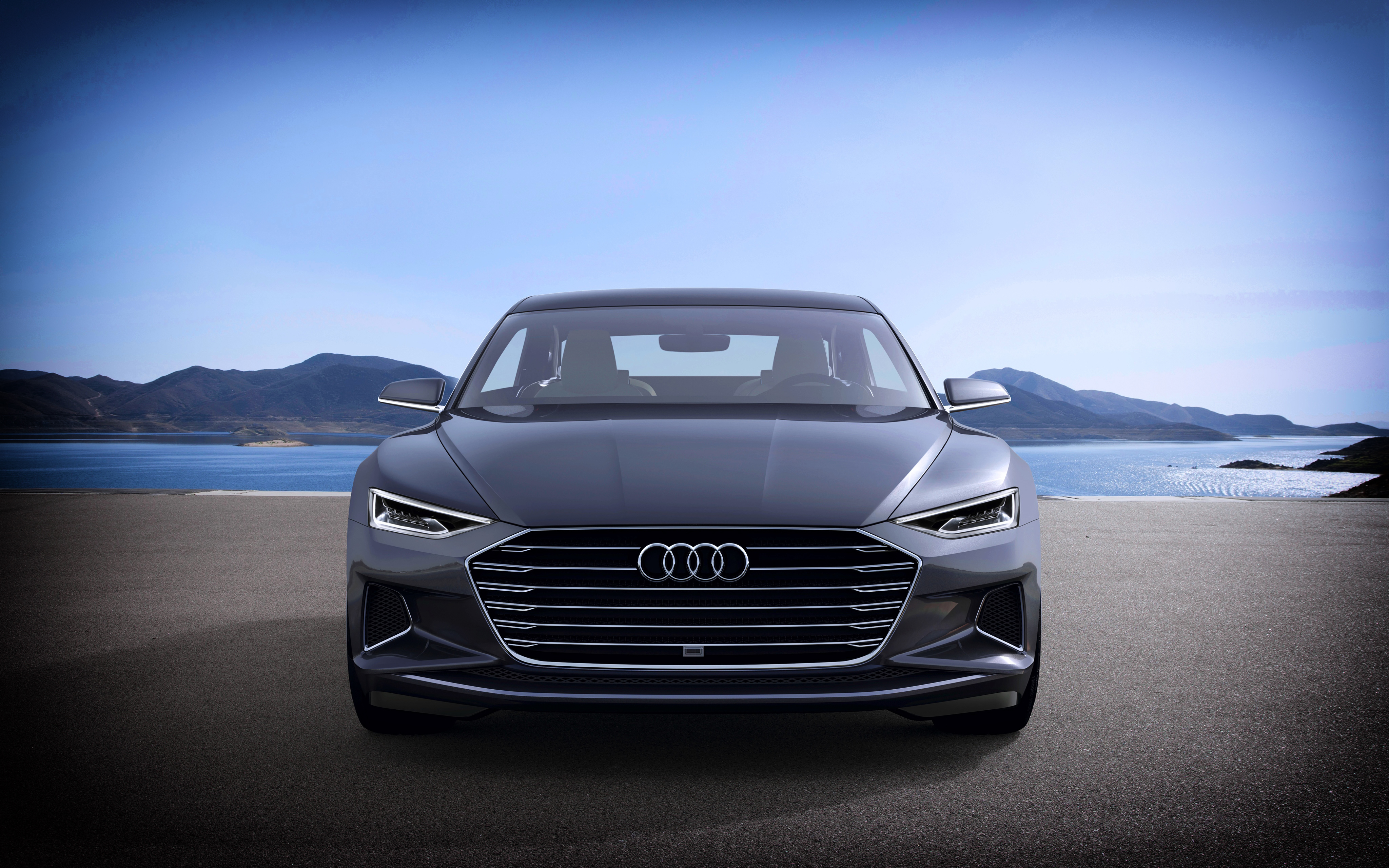 Download mobile wallpaper Prologue, Cars, Front View, Audi for free.
