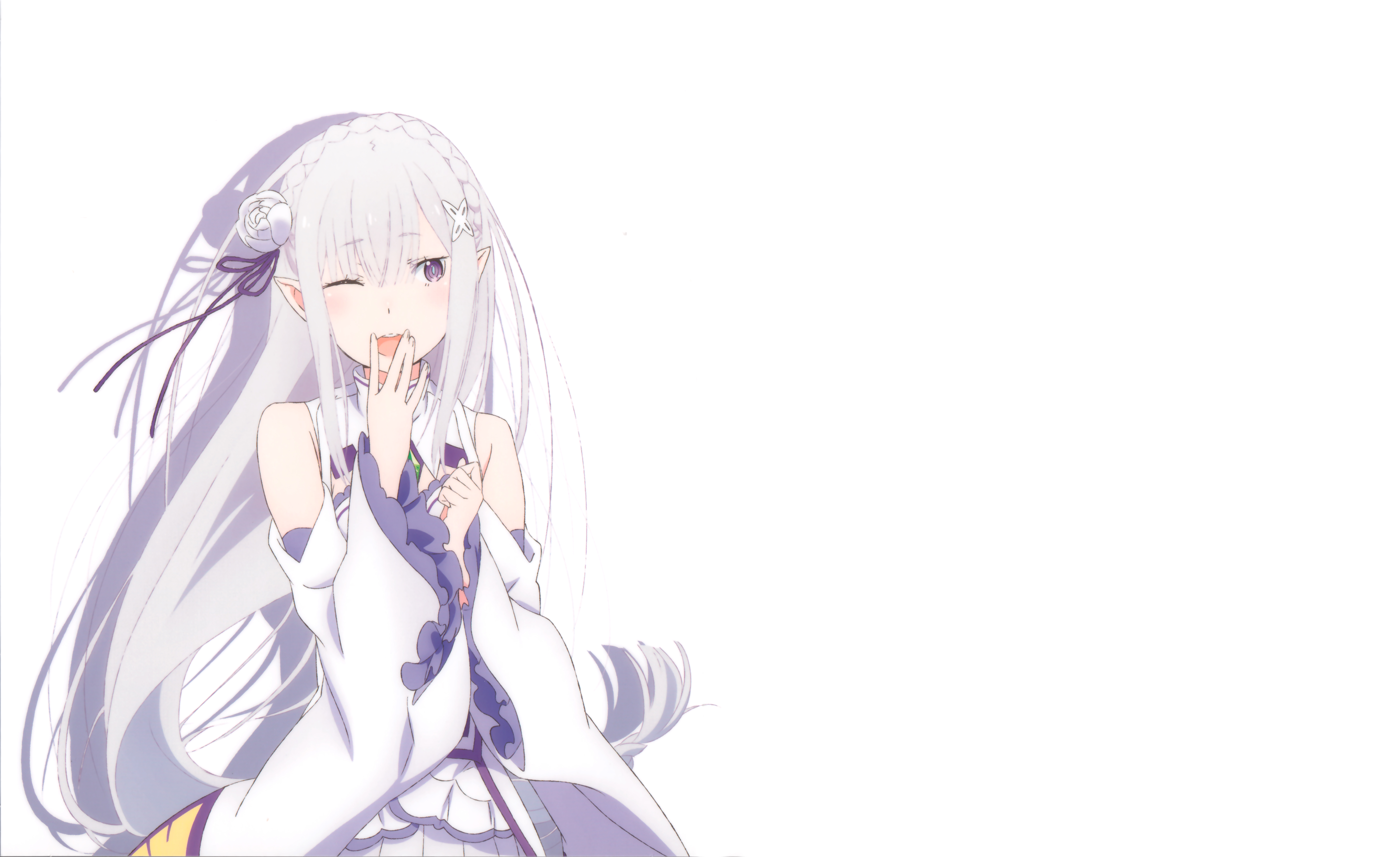 Descarga gratuita de fondo de pantalla para móvil de Animado, Emilia (Re:zero), Re:zero Comenzando La Vida En Otro Mundo.