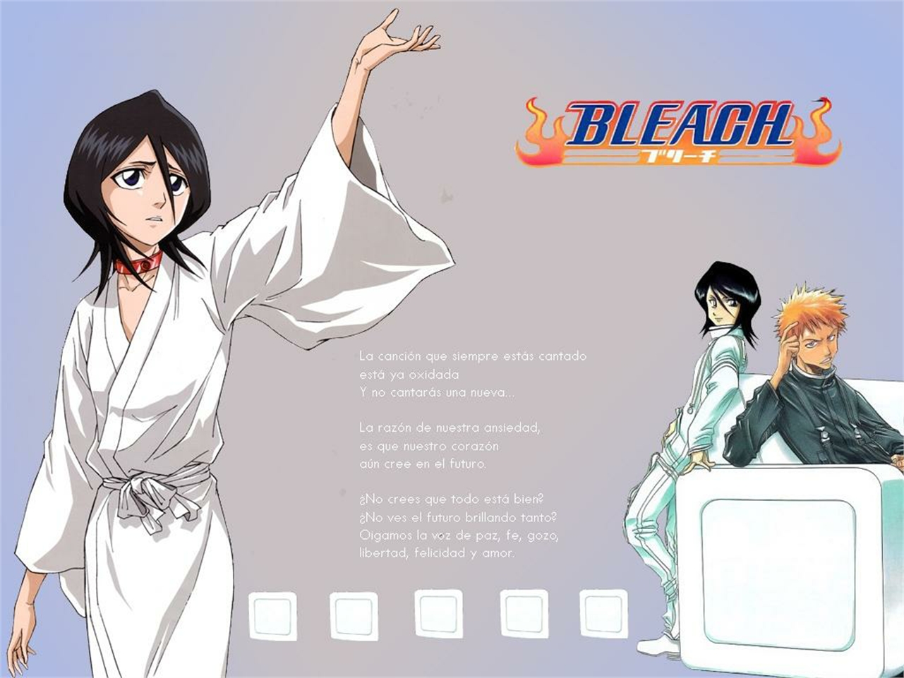 Download mobile wallpaper Rukia Kuchiki, Bleach, Ichigo Kurosaki, Anime for free.