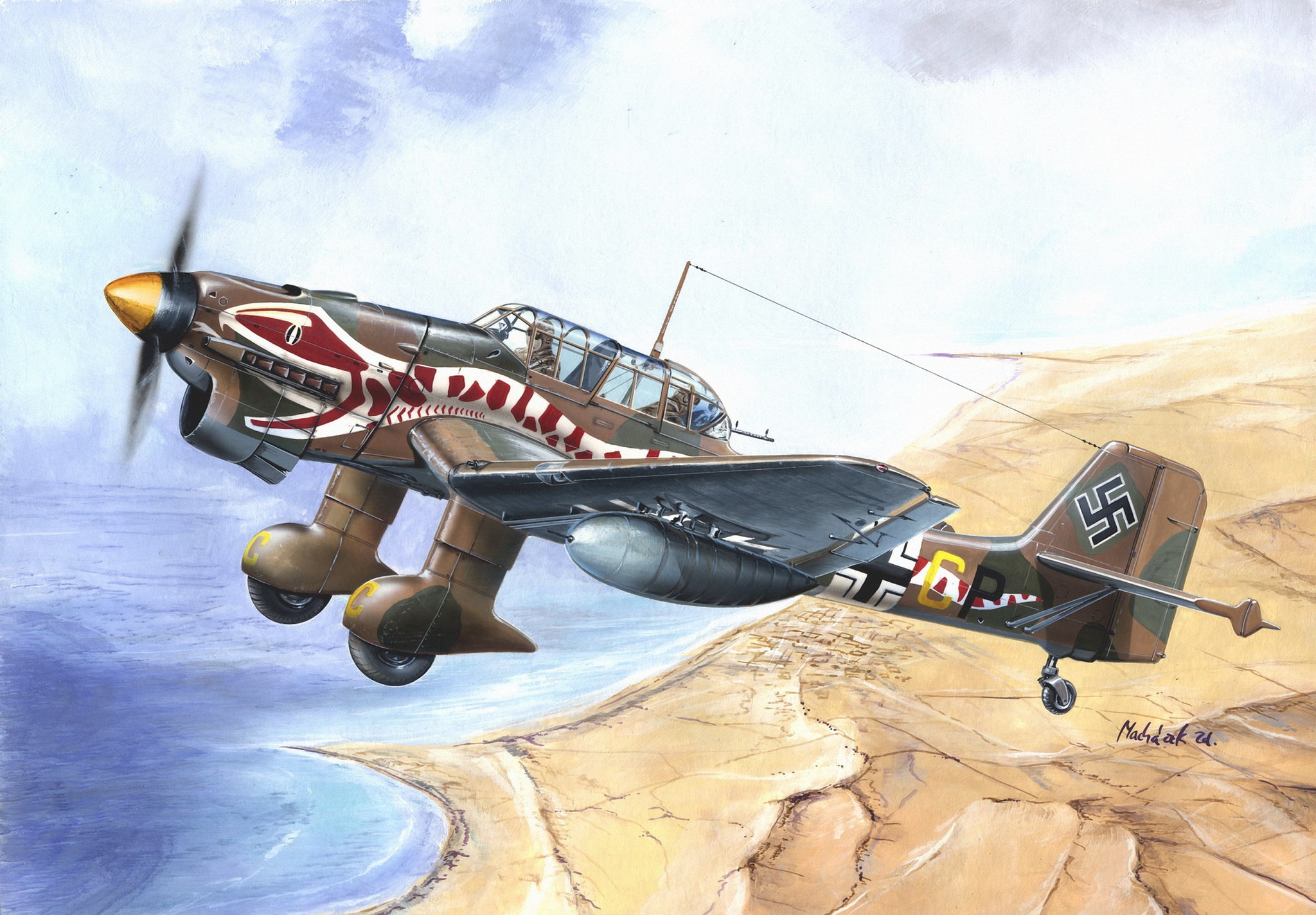 506072画像をダウンロード軍隊, ユンカース ju 87, 爆撃機, ドイツ空軍, 戦闘機-壁紙とスクリーンセーバーを無料で