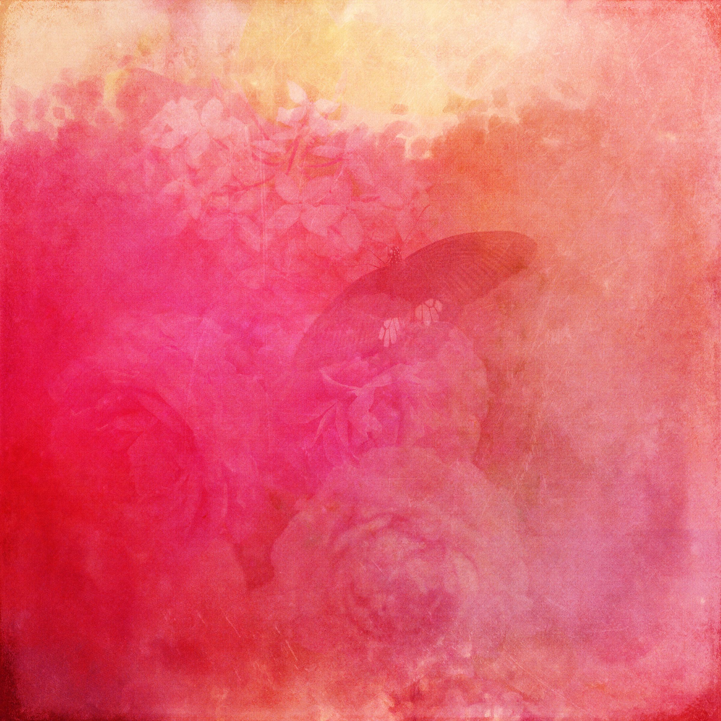 Free download wallpaper Pink, Texture, Textures, Paper, Flower, Butterfly on your PC desktop