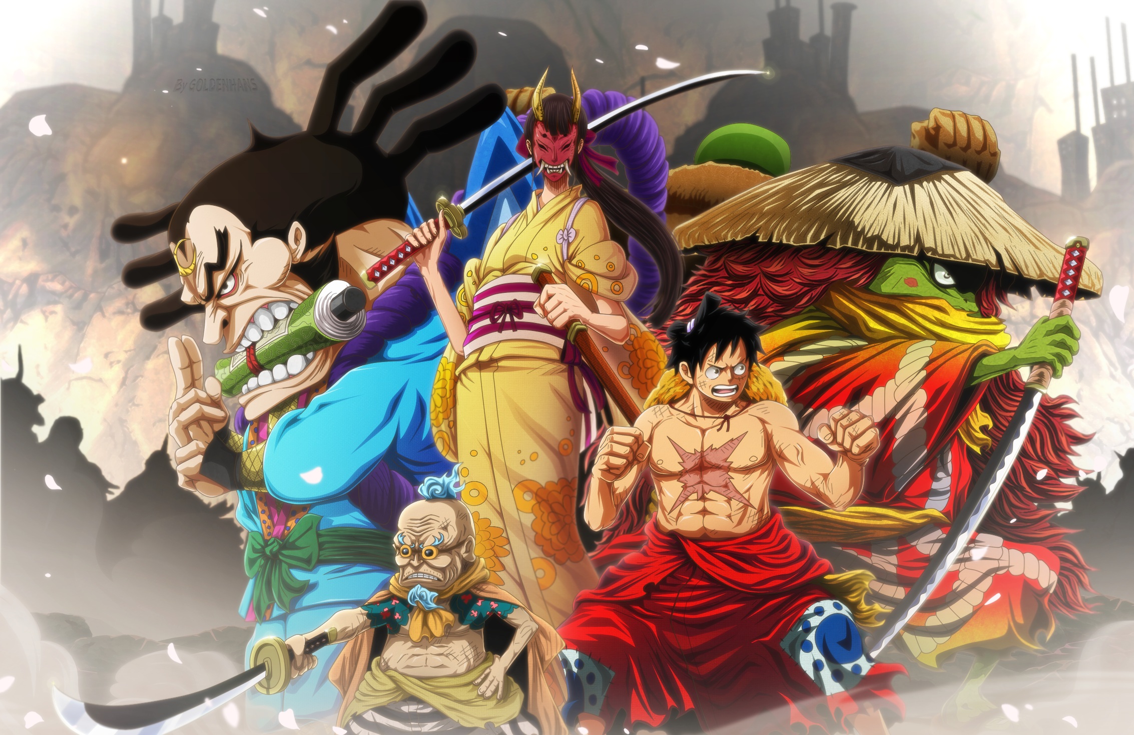 Популярні заставки і фони Hyogoro (One Piece) на комп'ютер