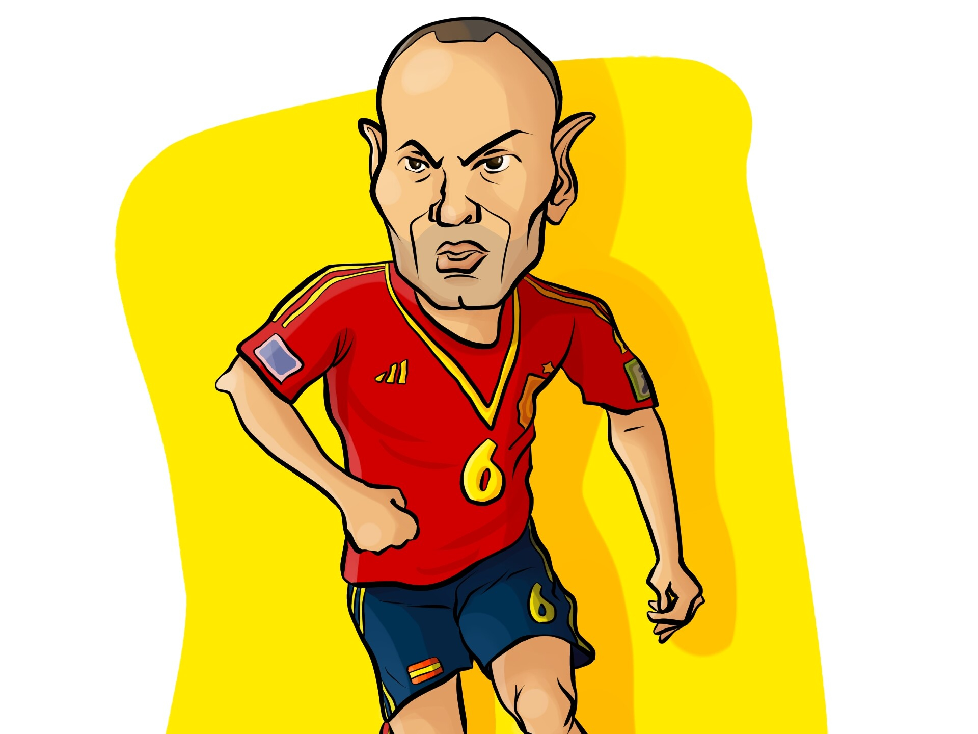 PCデスクトップにスポーツ, サッカー, スペイン語, アンドレス・イニエスタ画像を無料でダウンロード