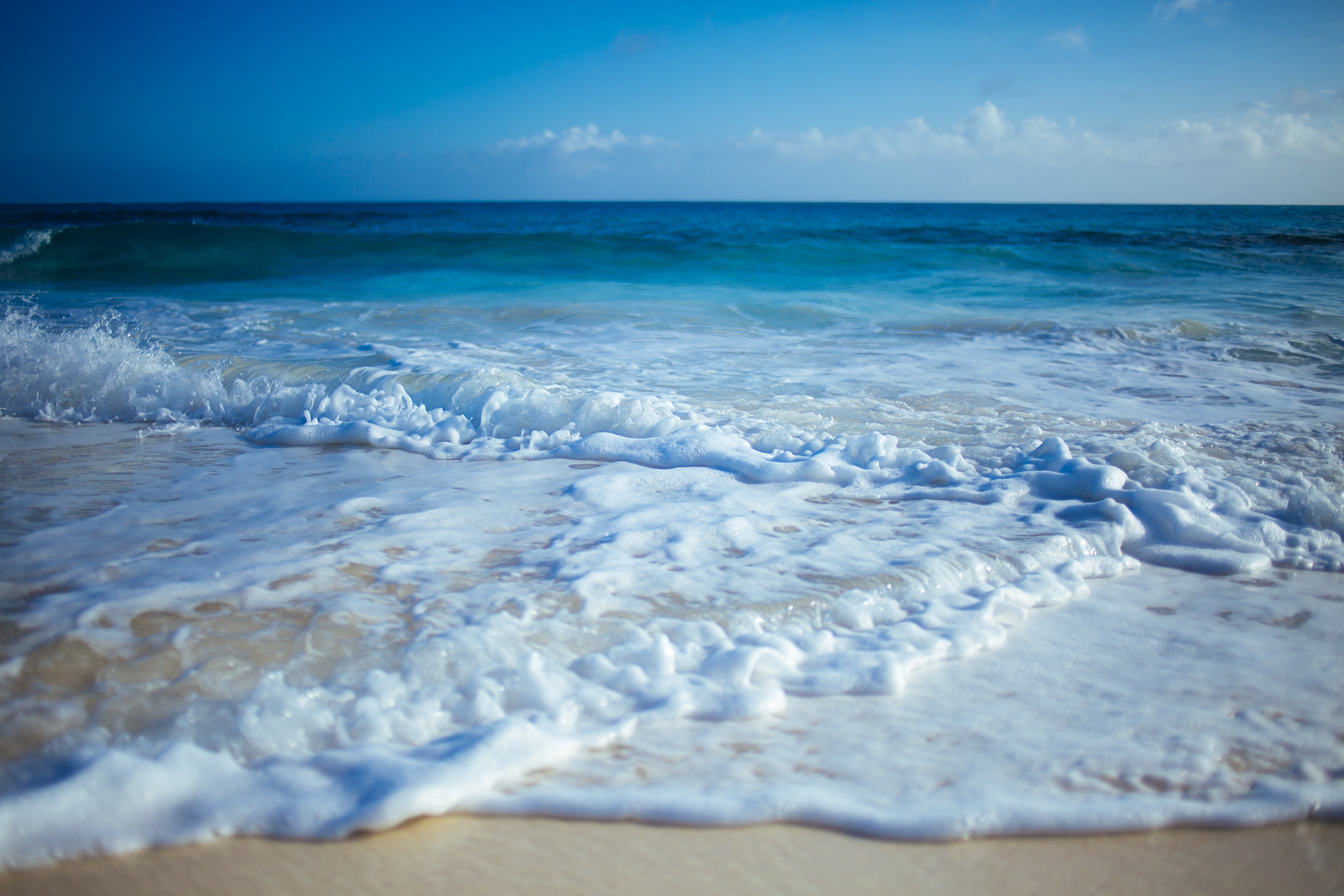 sand, shore, nature, bank, waves, surf