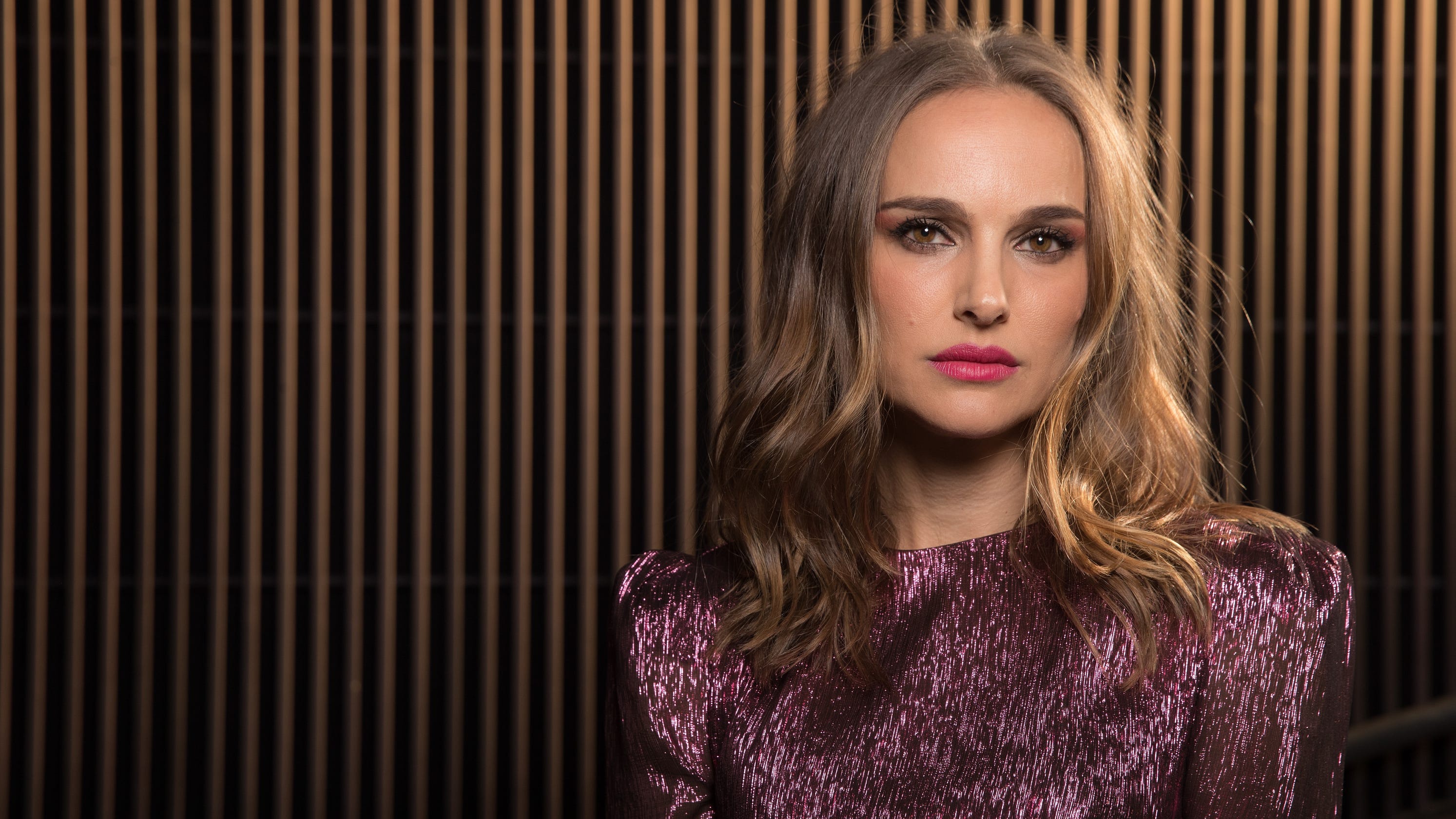 Free download wallpaper Natalie Portman, Brunette, American, Celebrity, Brown Eyes, Actress, Lipstick on your PC desktop