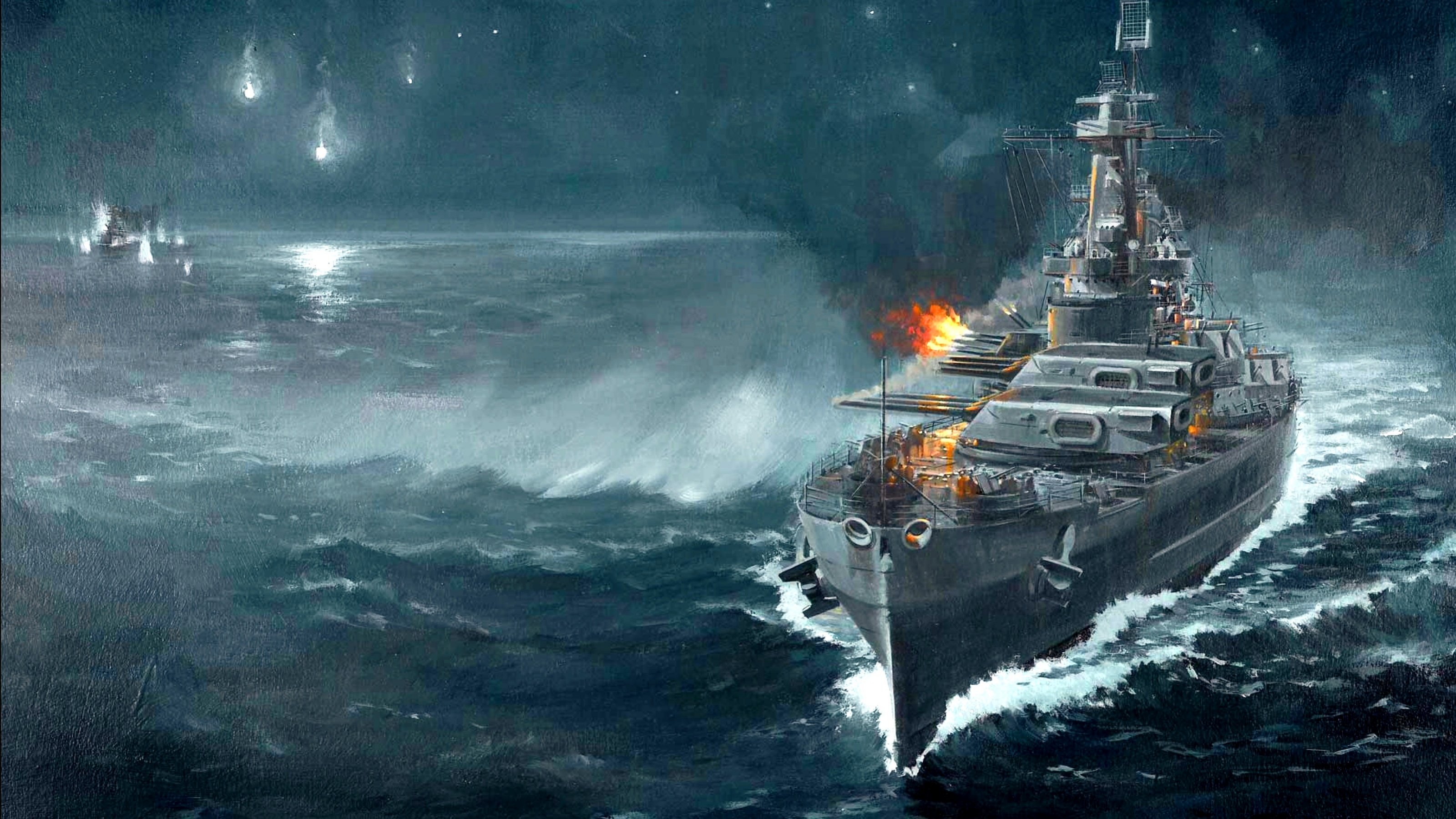 325024 Bild herunterladen computerspiele, world of warships, kriegsschiffe - Hintergrundbilder und Bildschirmschoner kostenlos