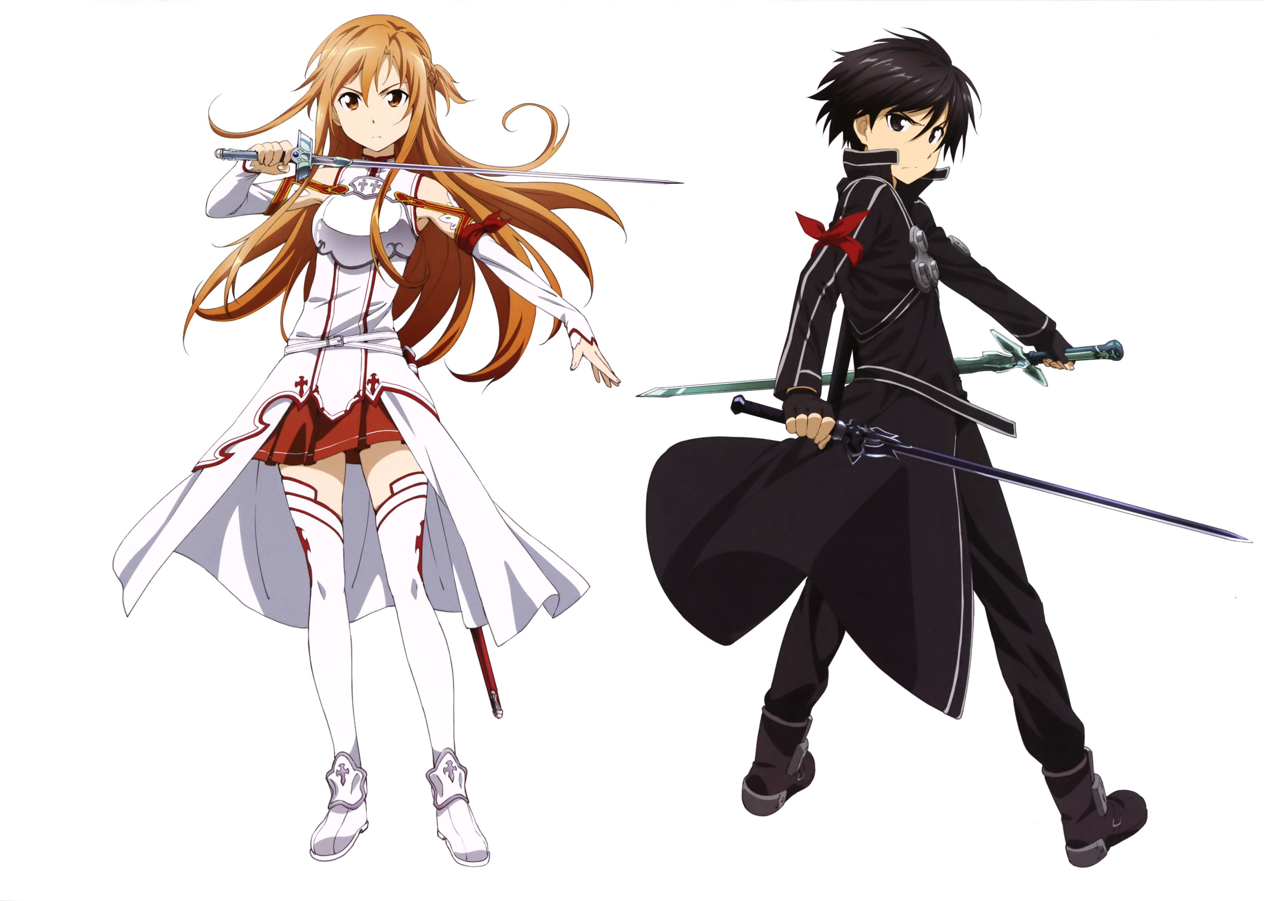 Baixar papel de parede para celular de Anime, Sword Art Online, Asuna Yuuki, Kirito (Sword Art Online) gratuito.