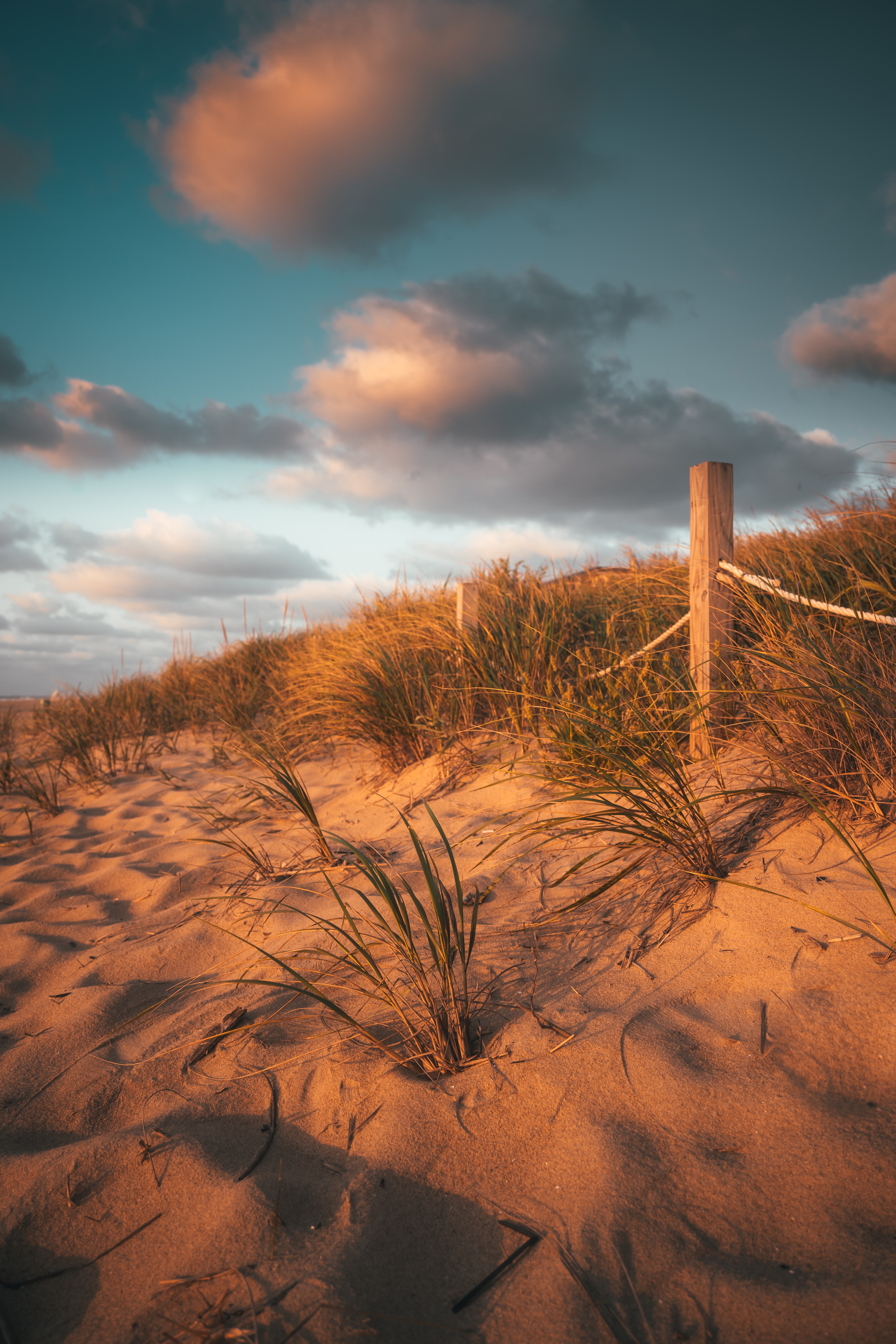 Free download wallpaper Nature, Grass, Fence, Sand, Beach on your PC desktop