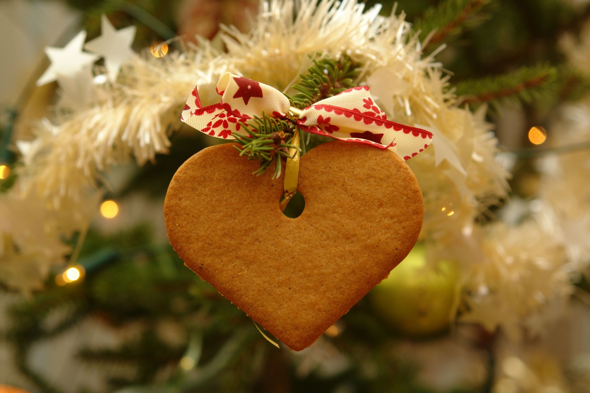 Téléchargez des papiers peints mobile Nourriture, Noël, Biscuit, En Forme De Coeur gratuitement.