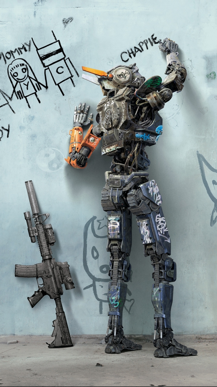 Download mobile wallpaper Robot, Movie, Chappie for free.