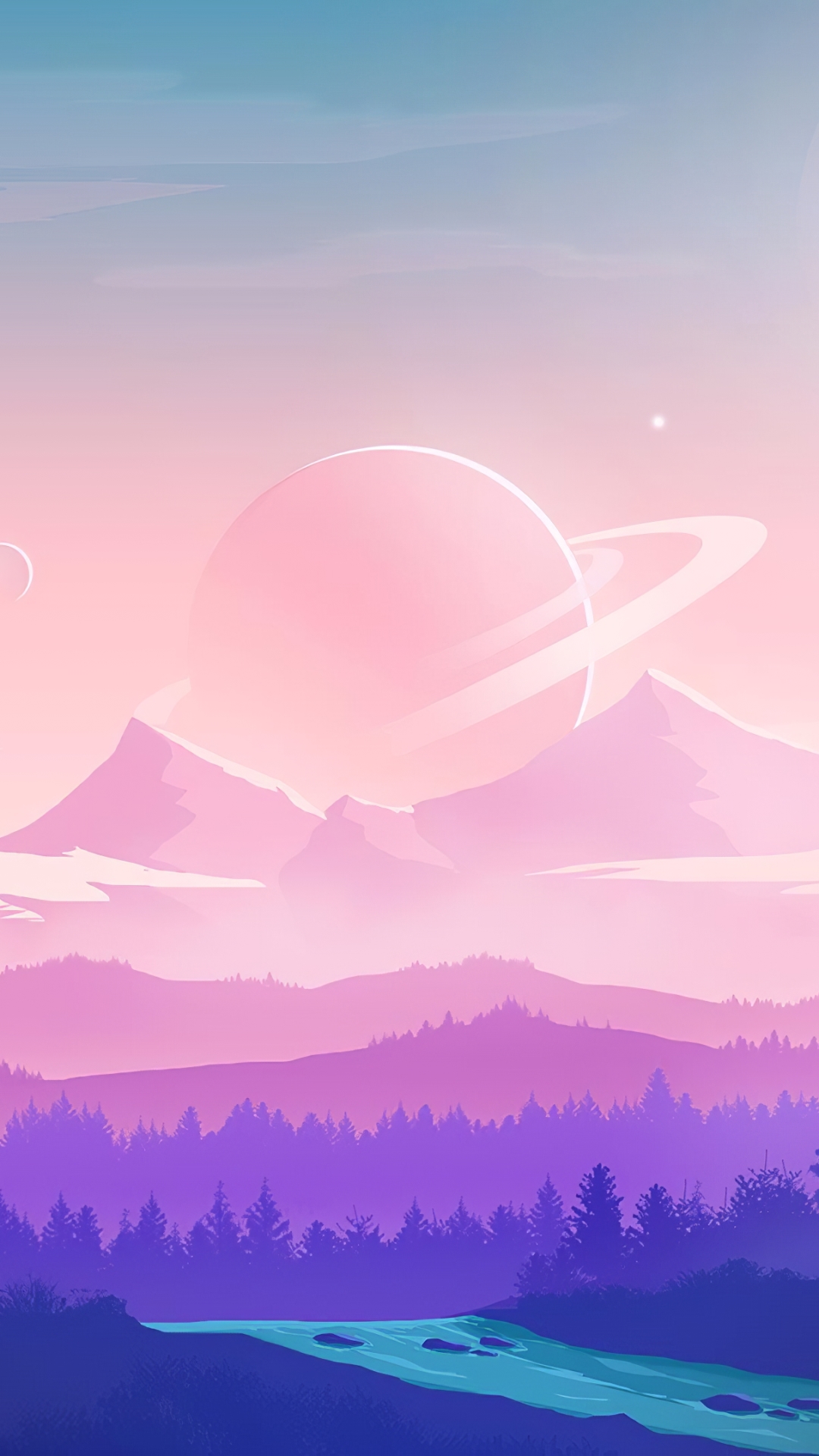 Download mobile wallpaper Landscape, Mountain, Planet, Sci Fi for free.