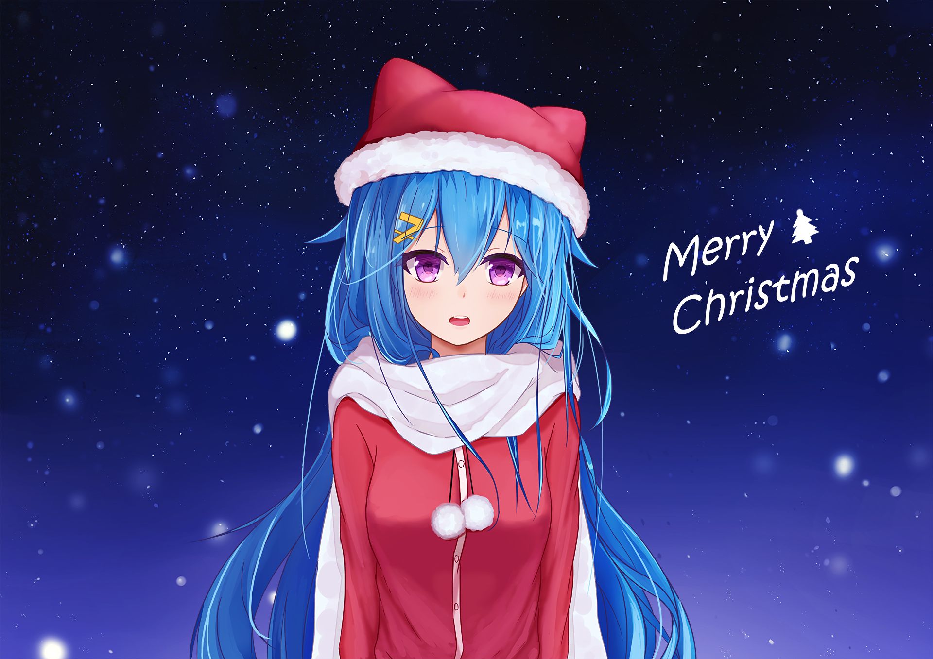 PCデスクトップにクリスマス, アニメ, メリークリスマス画像を無料でダウンロード