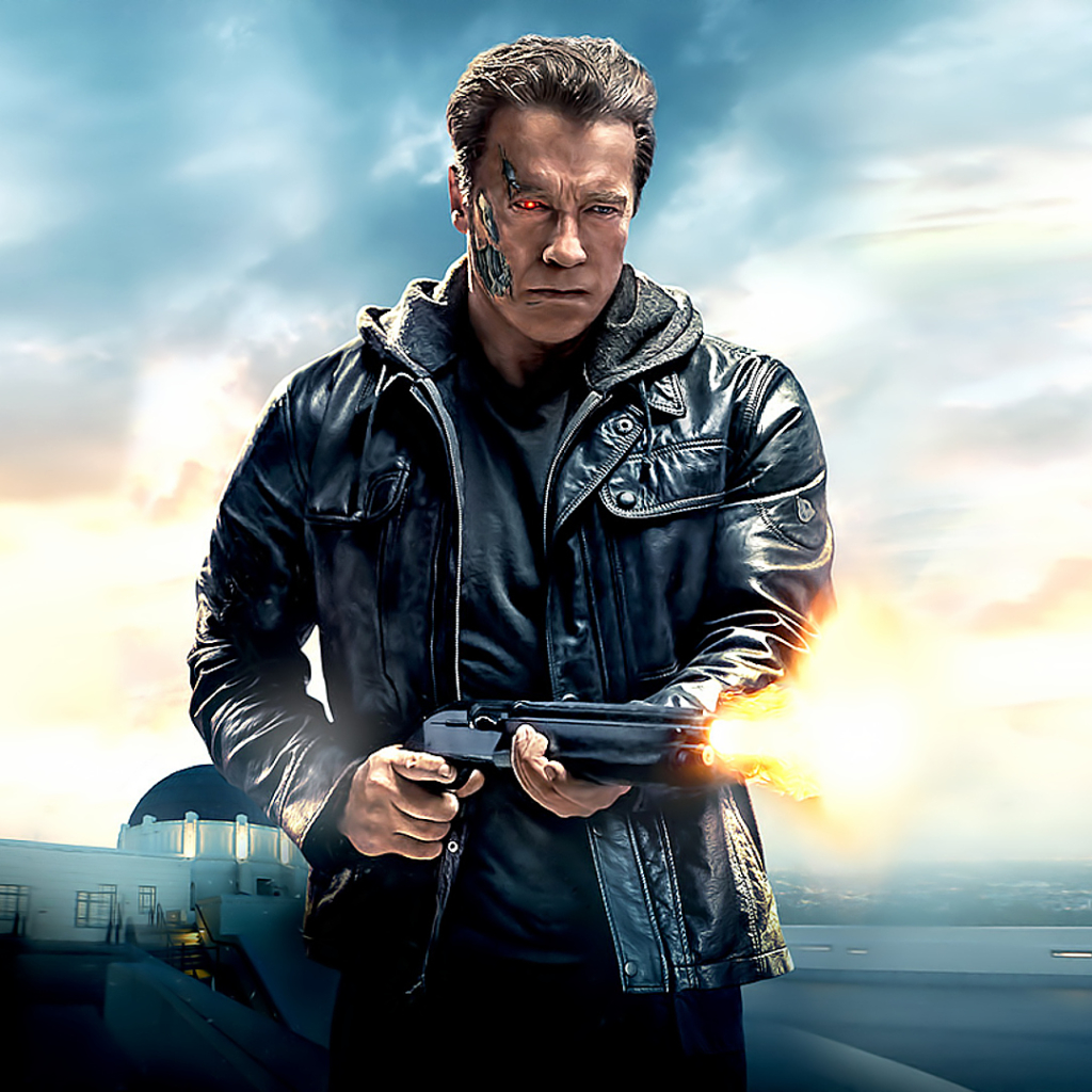 Téléchargez des papiers peints mobile Arnold Schwarzenegger, Terminator, Film, Terminator Genisys gratuitement.