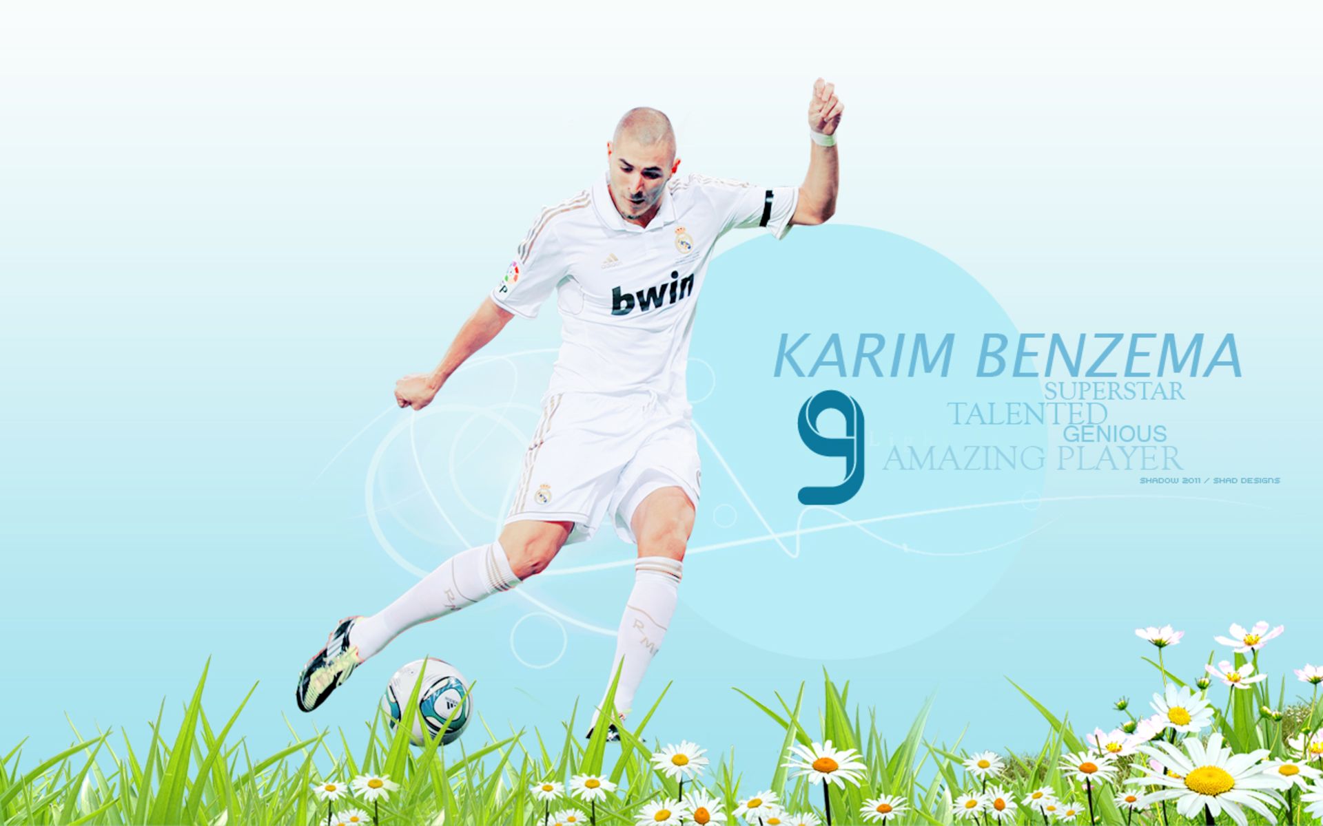 Handy-Wallpaper Sport, Fußball, Real Madrid Cf, Karim Benzema kostenlos herunterladen.