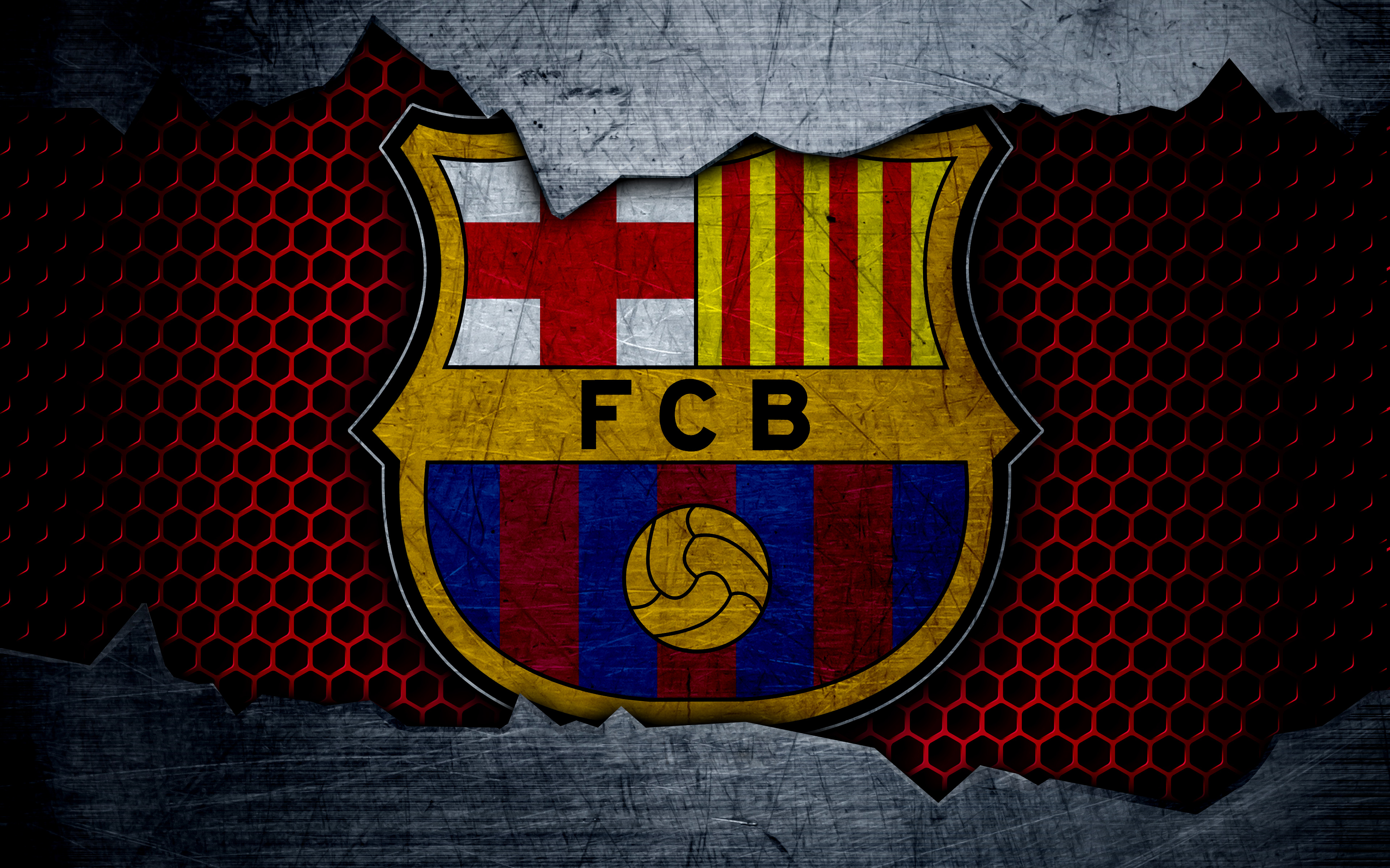 Скачати мобільні шпалери Спорт, Футбол, Логотип, Фк Барселона безкоштовно.