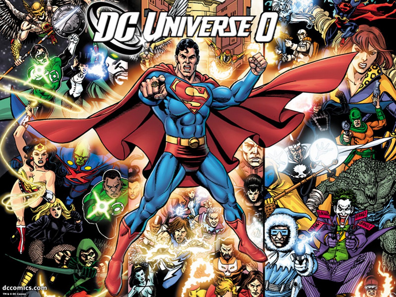 comics, universe o, black canary, captain cold, dawnstar, doctor light (dc comics), giganta, green arrow, green lantern, hal jordan, hawkgirl (dc comics), hawkman (dc comics), heat wave (dc comics), john stewart (green lantern), lightning lad, martian manhunter, spectre (dc comics), superhero, superman, wonder woman, zatanna