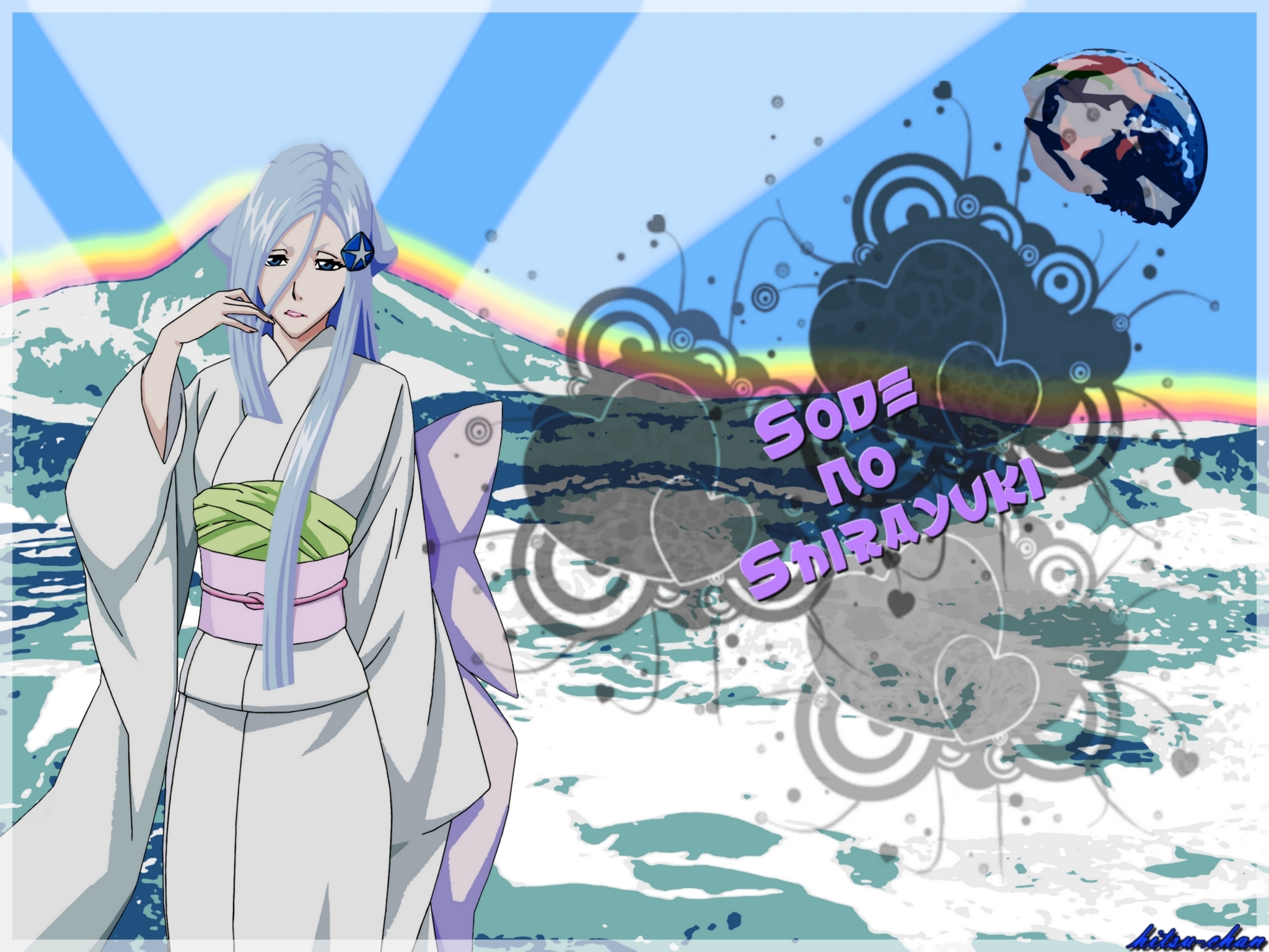 257803 Hintergrundbild herunterladen animes, bleach, sode kein shirayuki - Bildschirmschoner und Bilder kostenlos