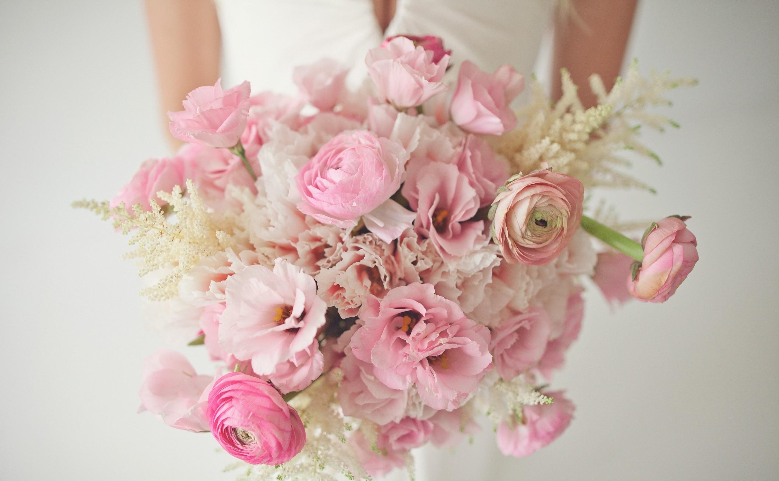 flowers, bouquet, ranunculus, ranunkulus, tenderness, bride