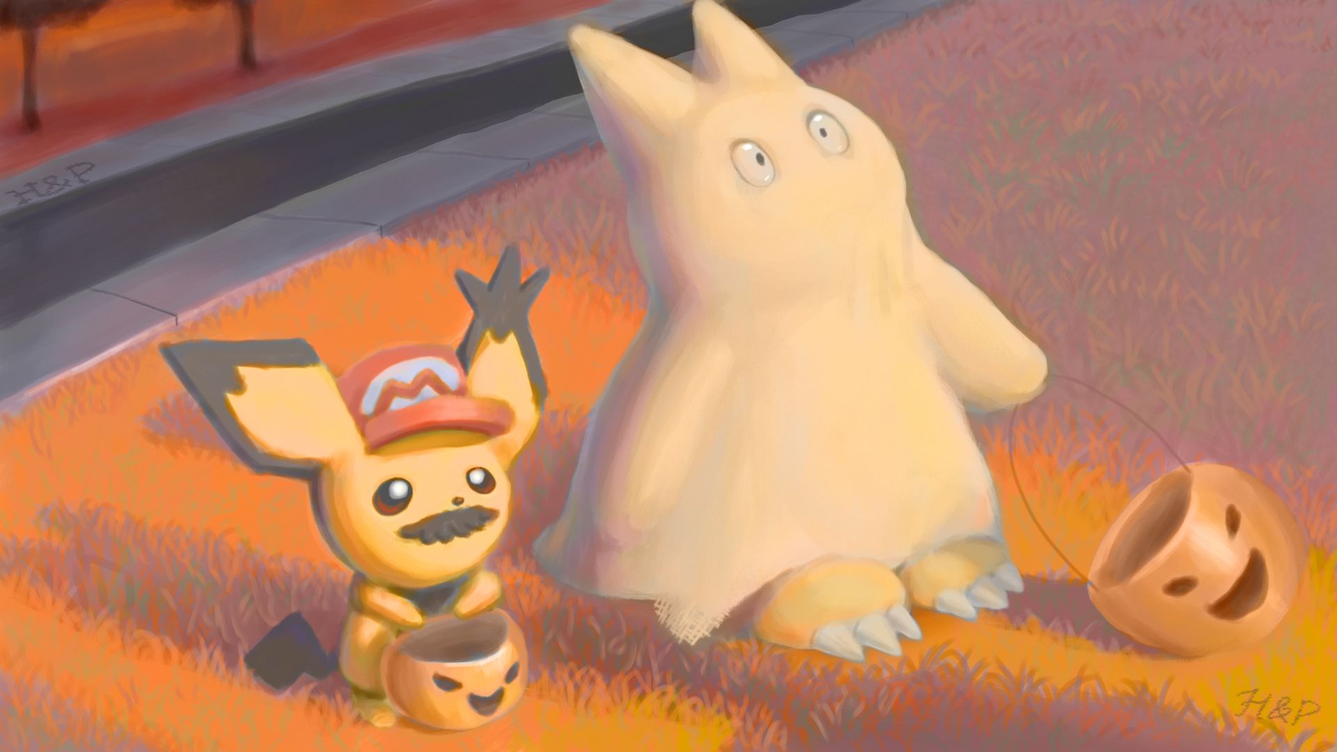 Laden Sie das Halloween, Pokémon, Animes, Pichu (Pokémon)-Bild kostenlos auf Ihren PC-Desktop herunter